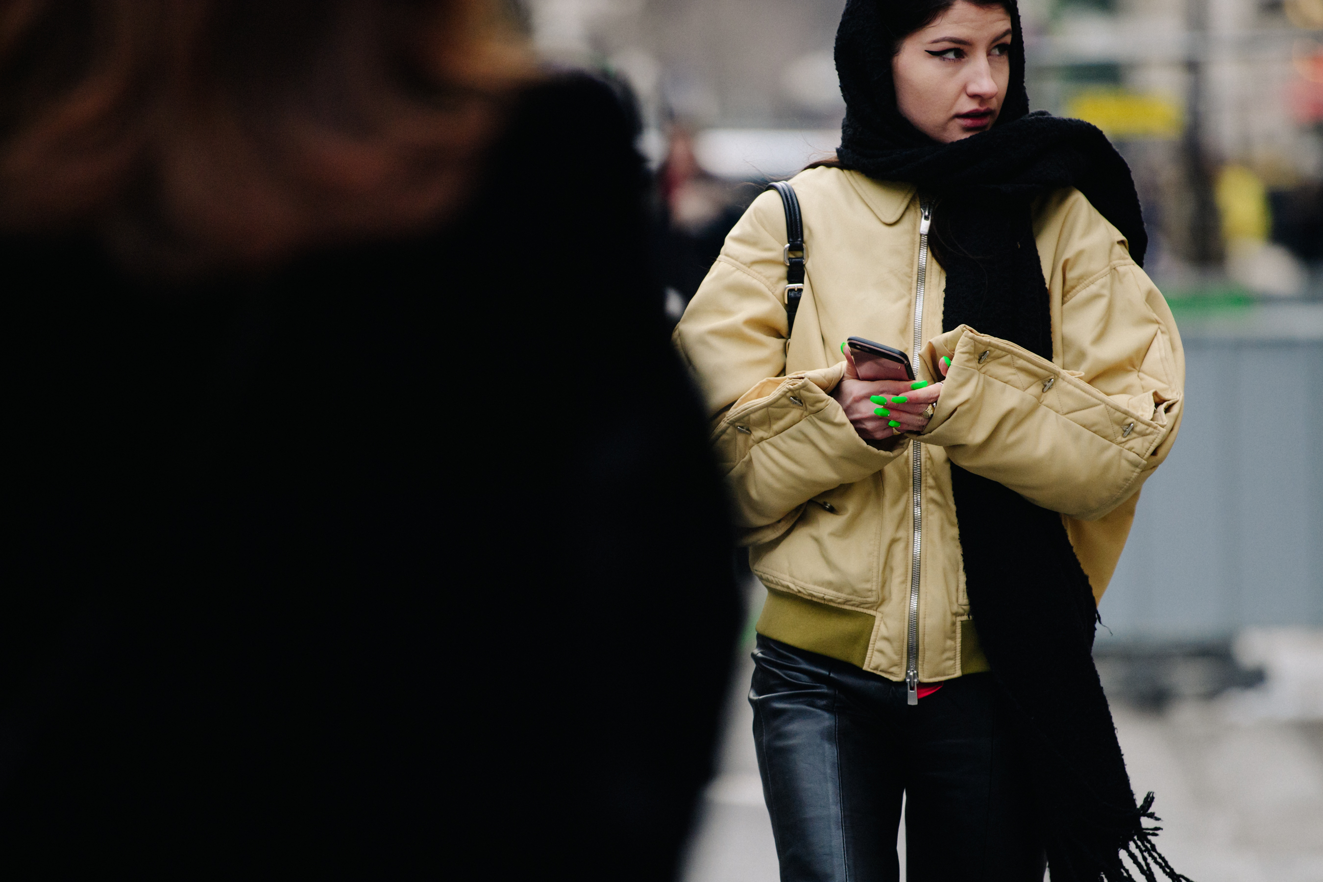 British woman wearing yellow jacket