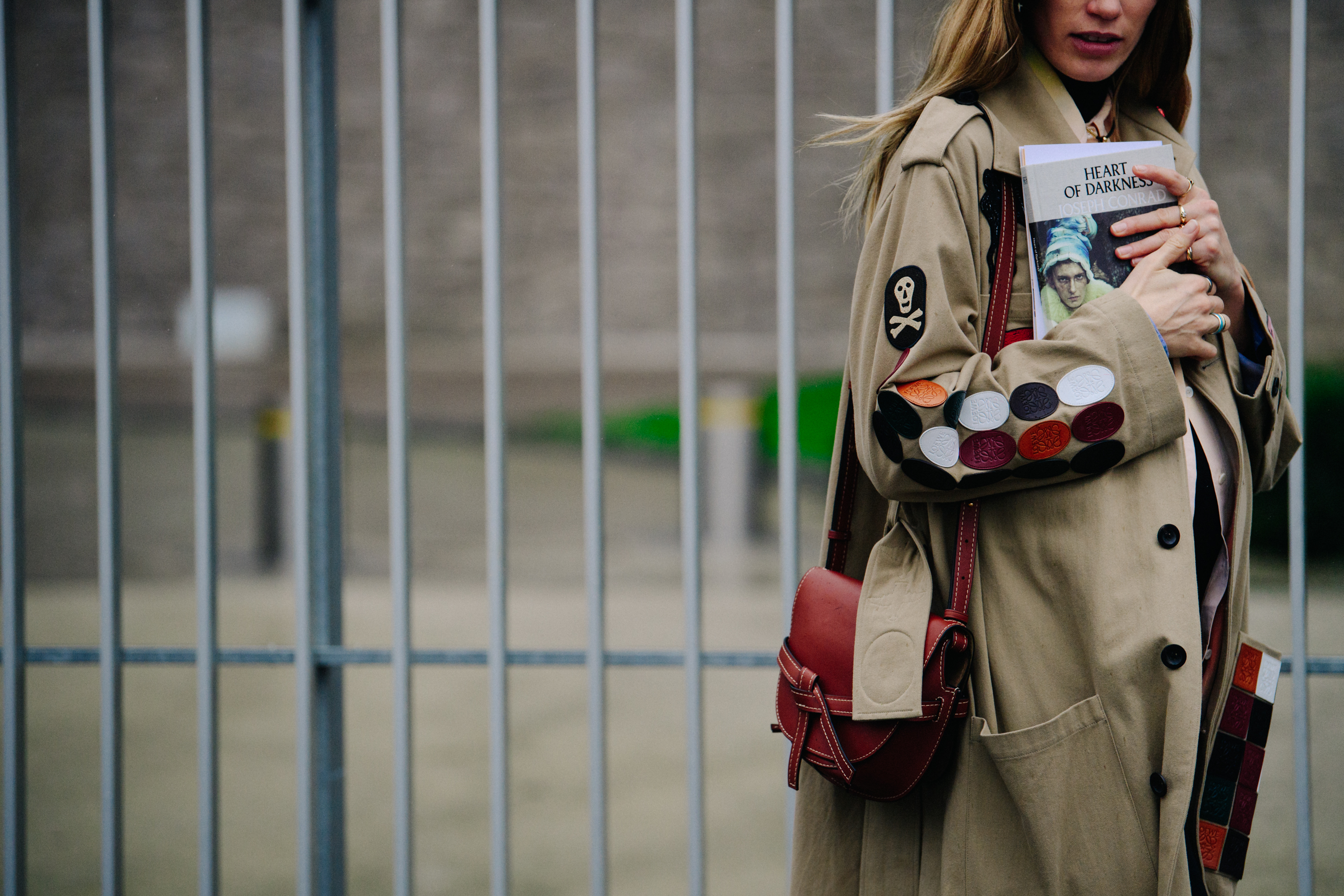 German stylist wearing Loewe coat