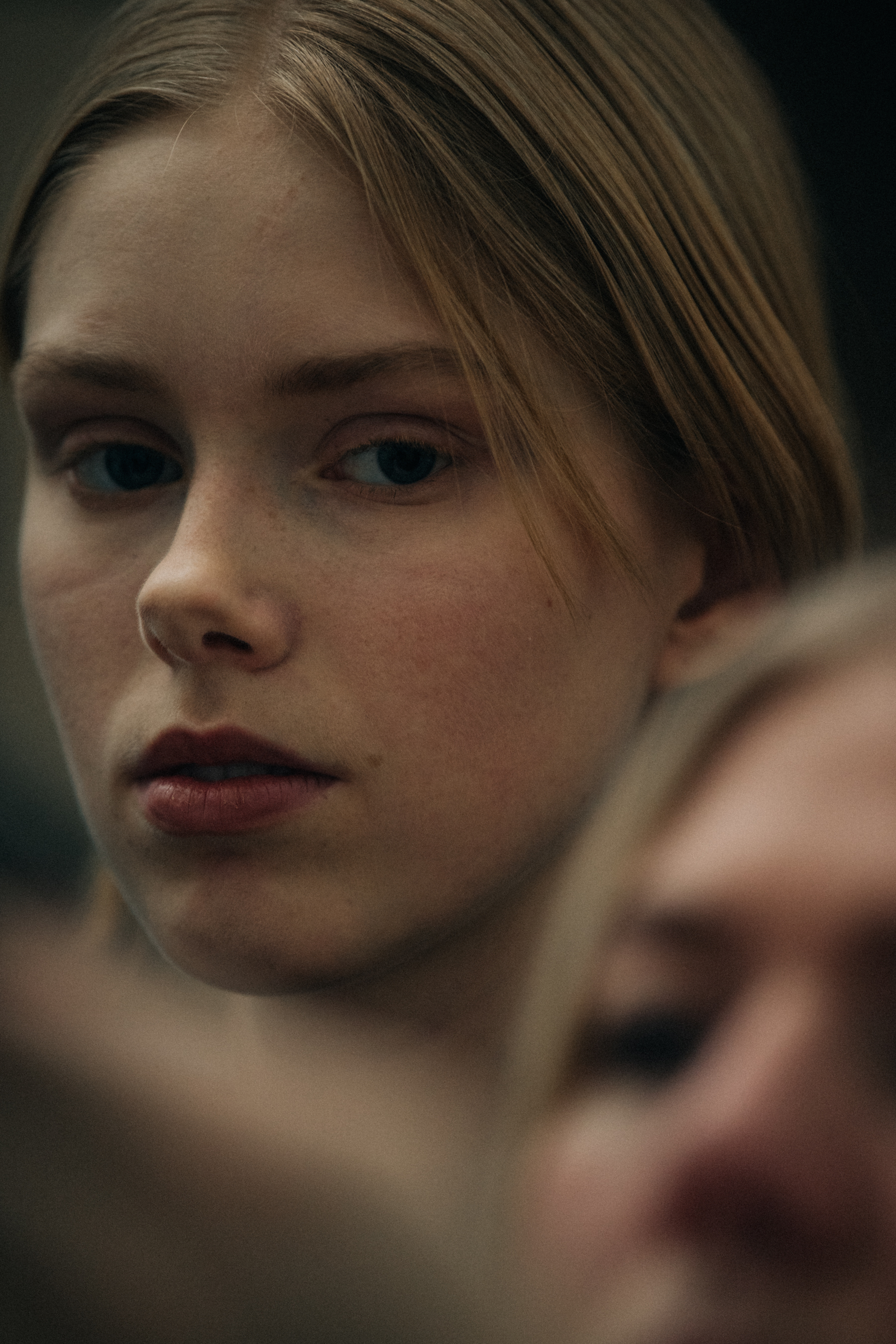 Lulu Leika Ravn Liep backstage at Cecilie Bahnsen