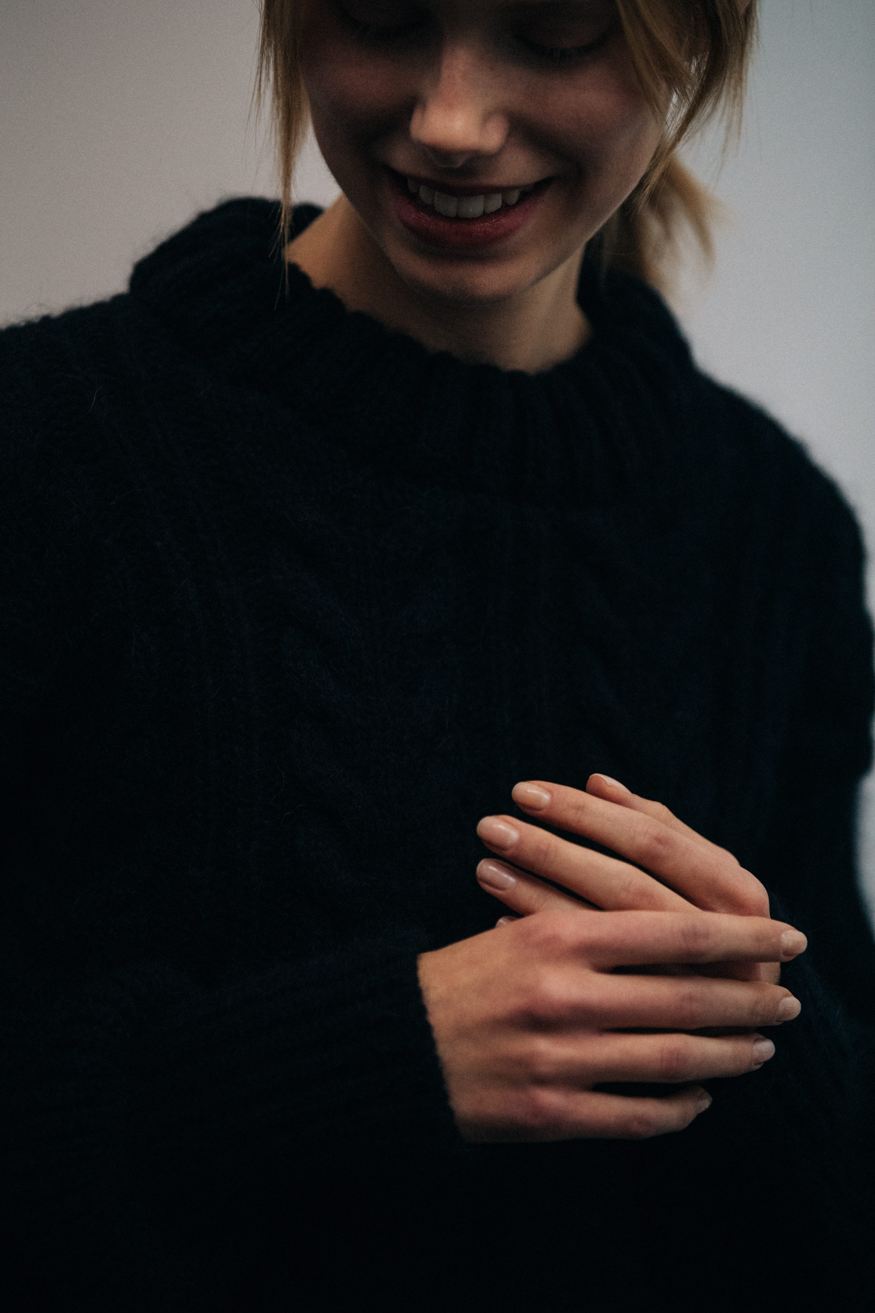 Lulu Leika Ravn Liep backstage at Cecilie Bahnsen