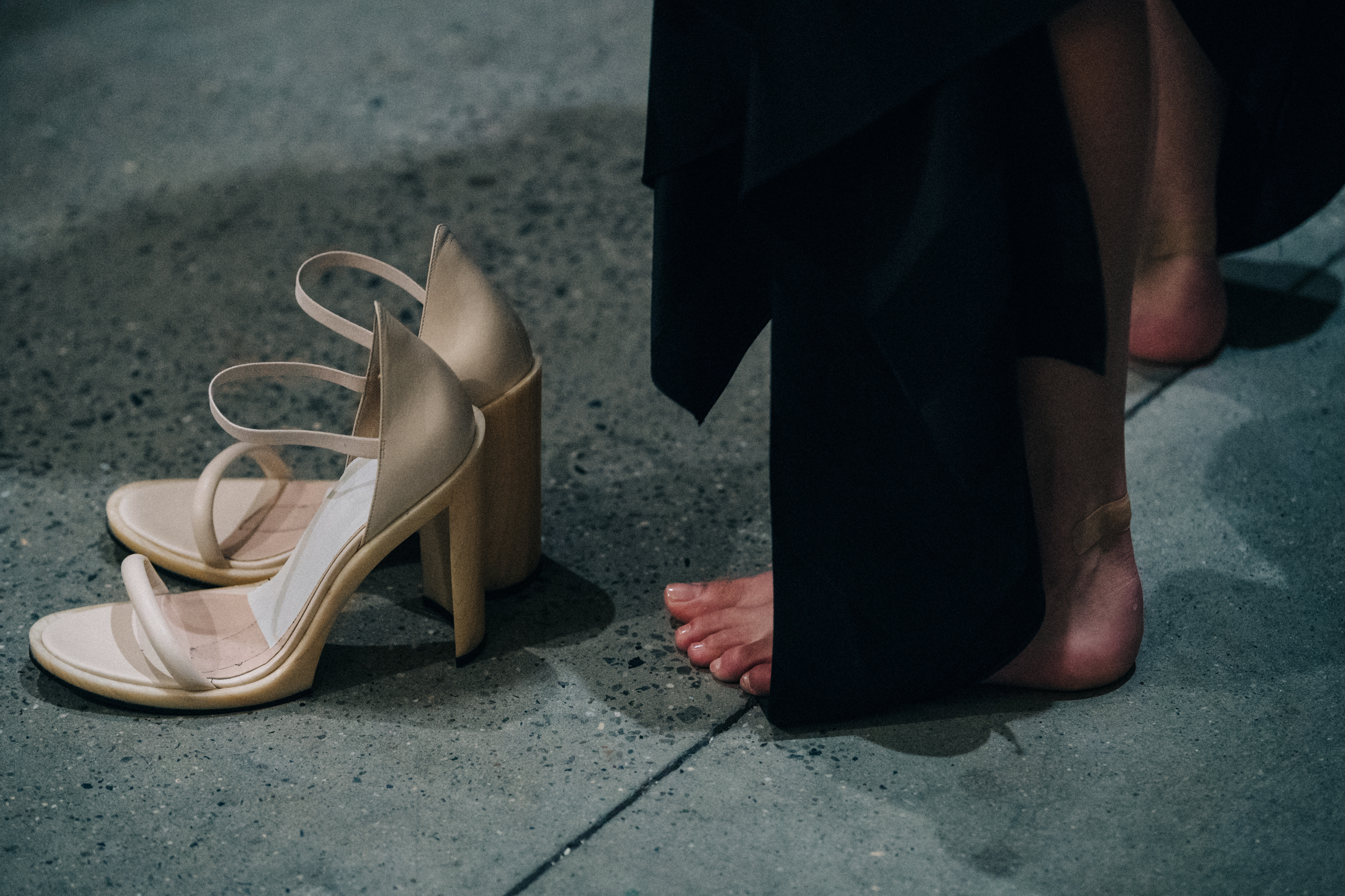 Iana Godnia backstage at Esteban Cortazar
