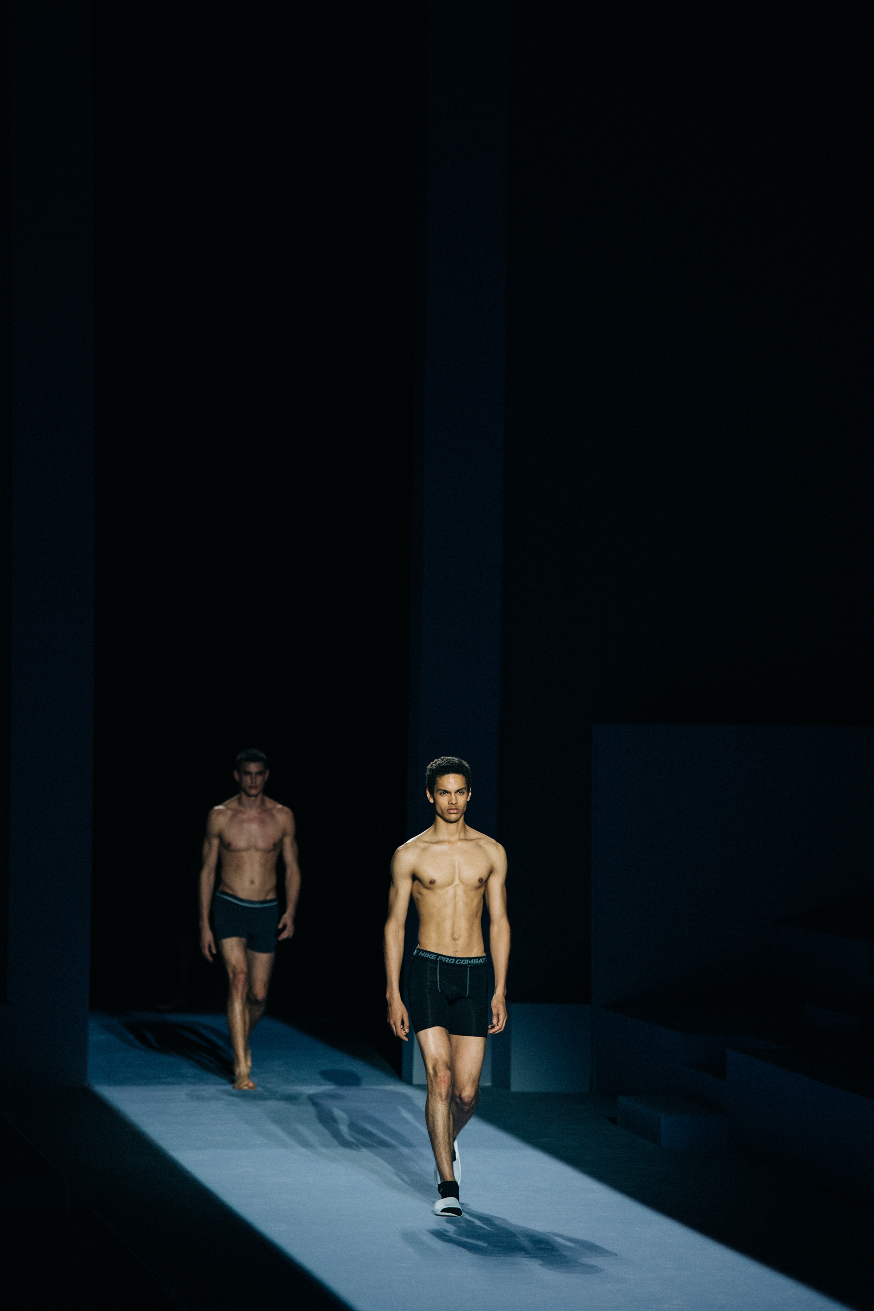 Models during rehearsals at Tom Ford