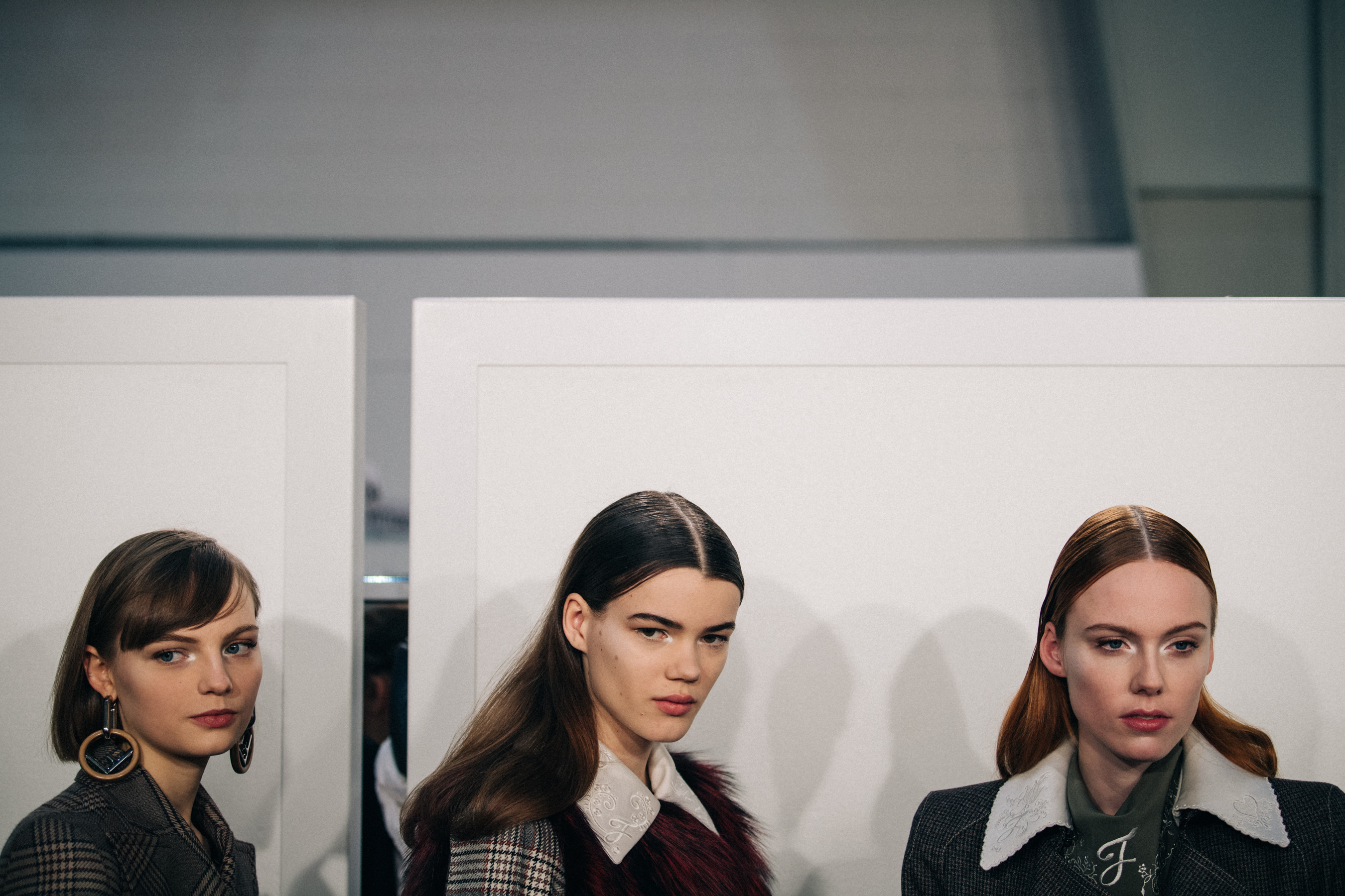 Fran Summers backstage at Fendi