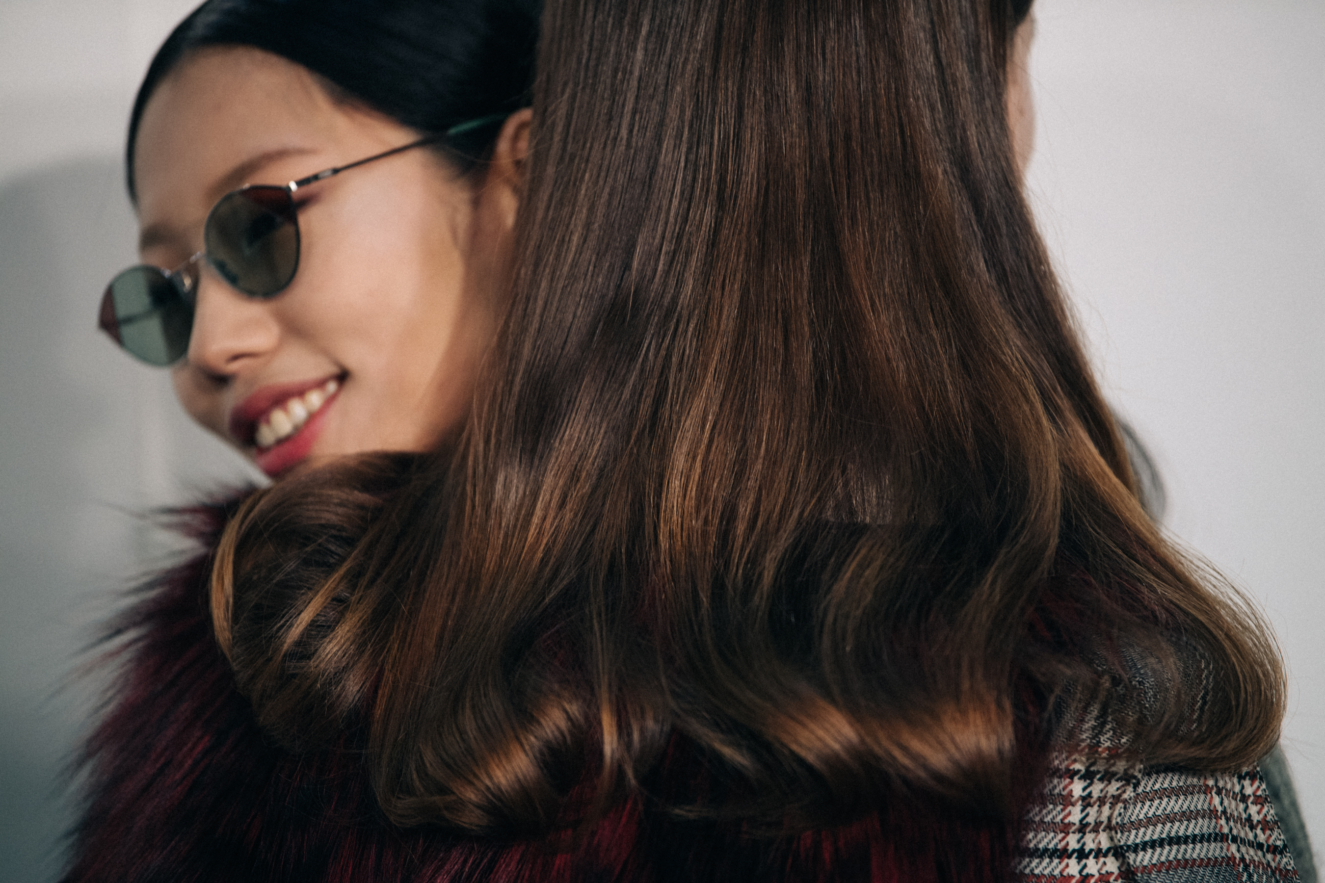 Model wearing Fendi sunglasses