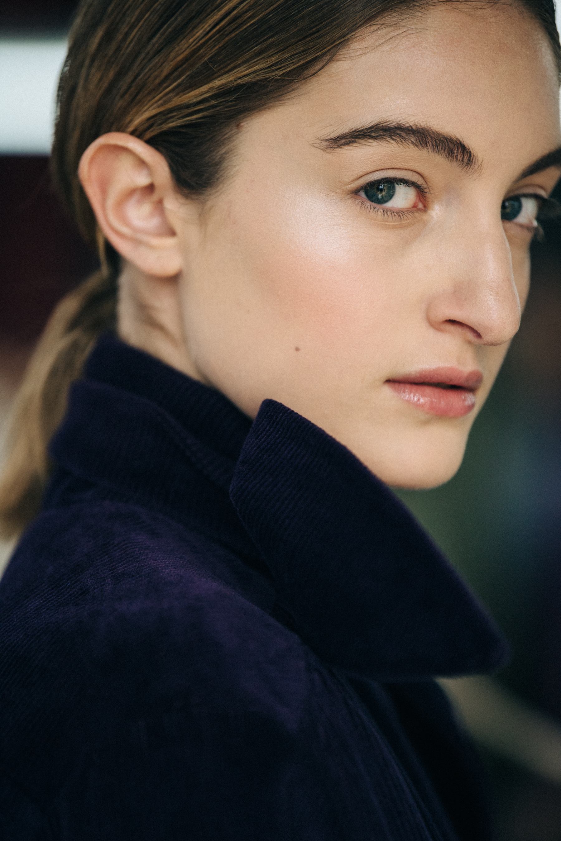 Salome Turdziladze backstage at Materiel
