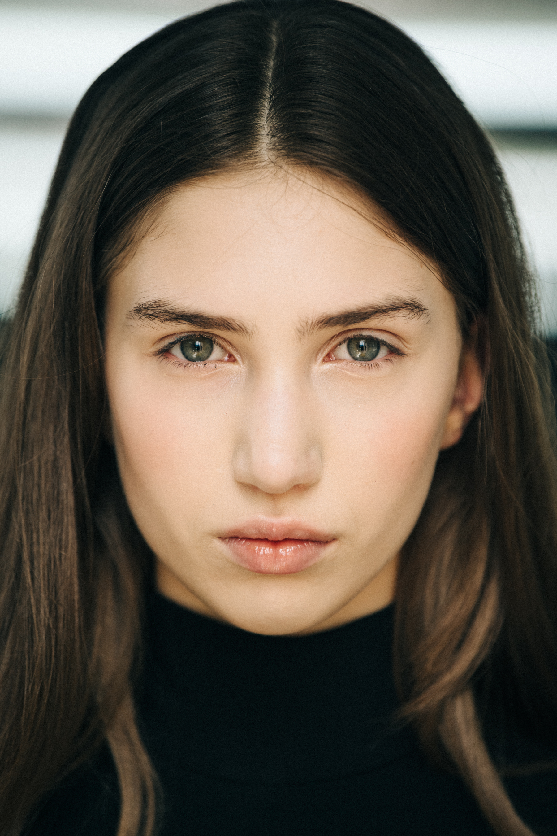 Portrait of Georgian model with brown hair