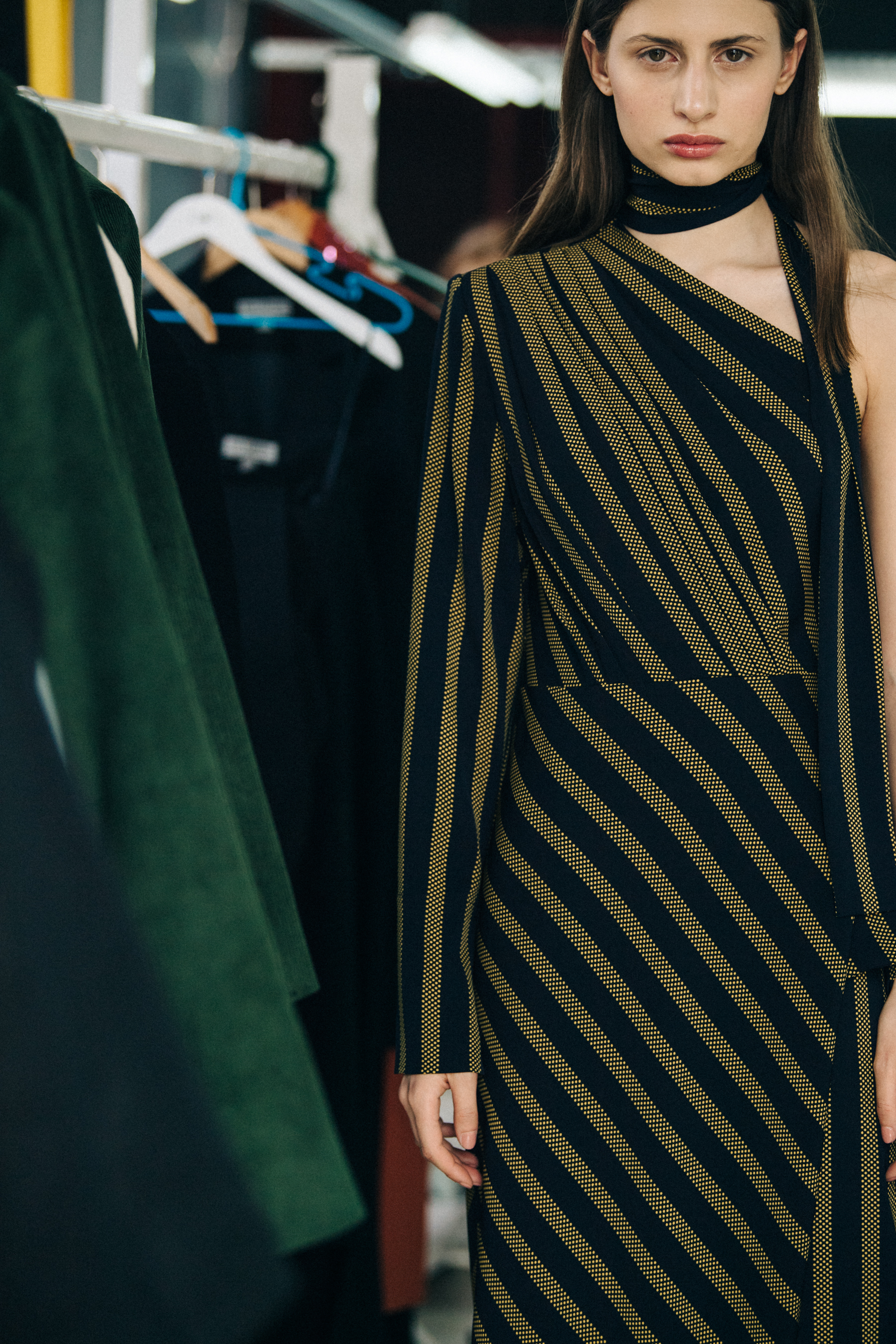 Beatrice Klimenko backstage at Materiel