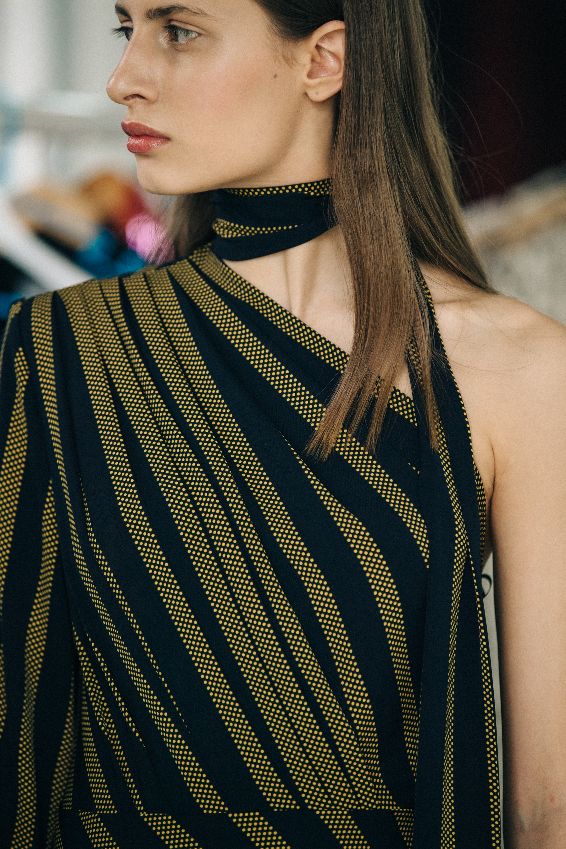 Beatrice Klimenko backstage at Materiel