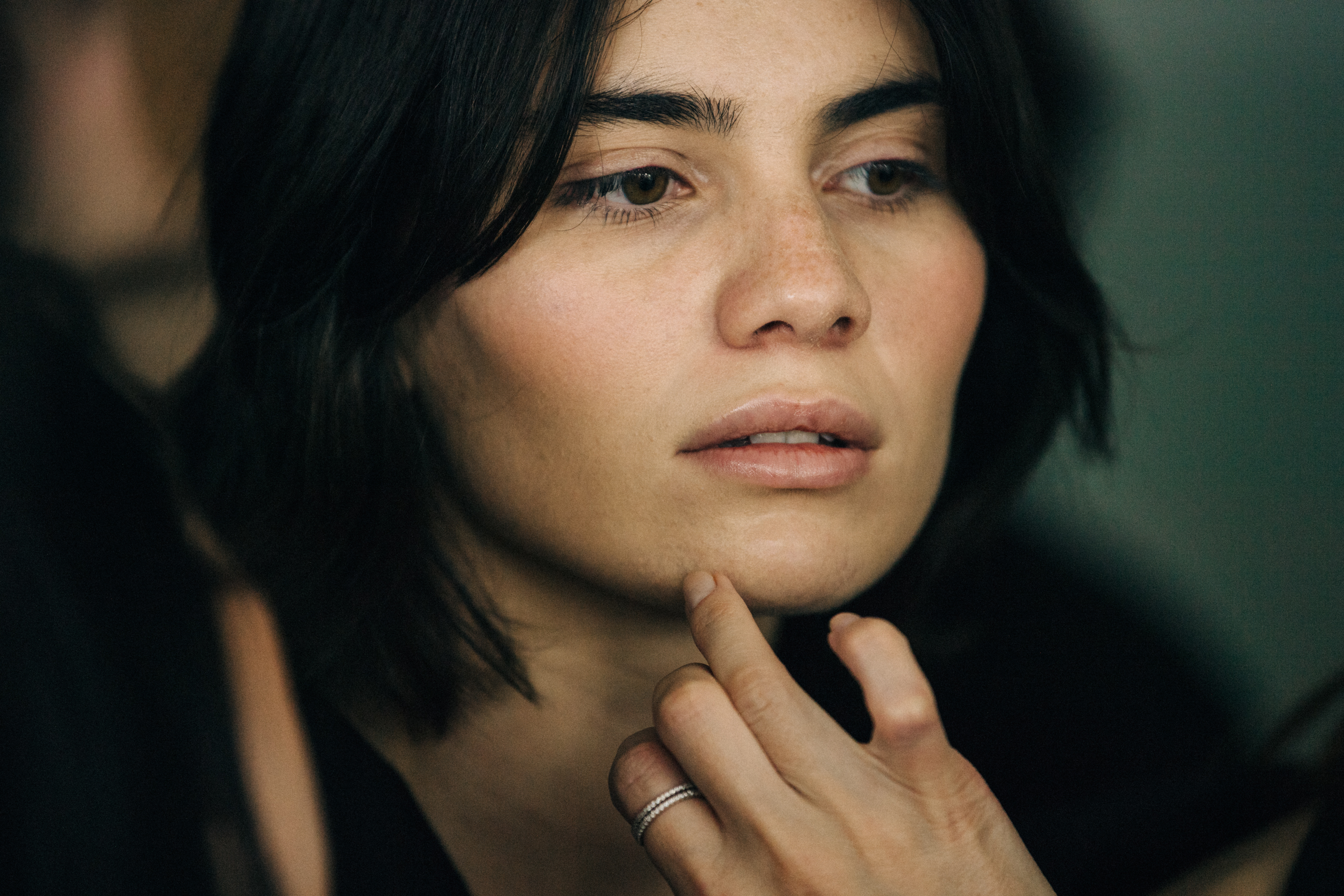 Mariam Budaghashvili backstage at Materiel