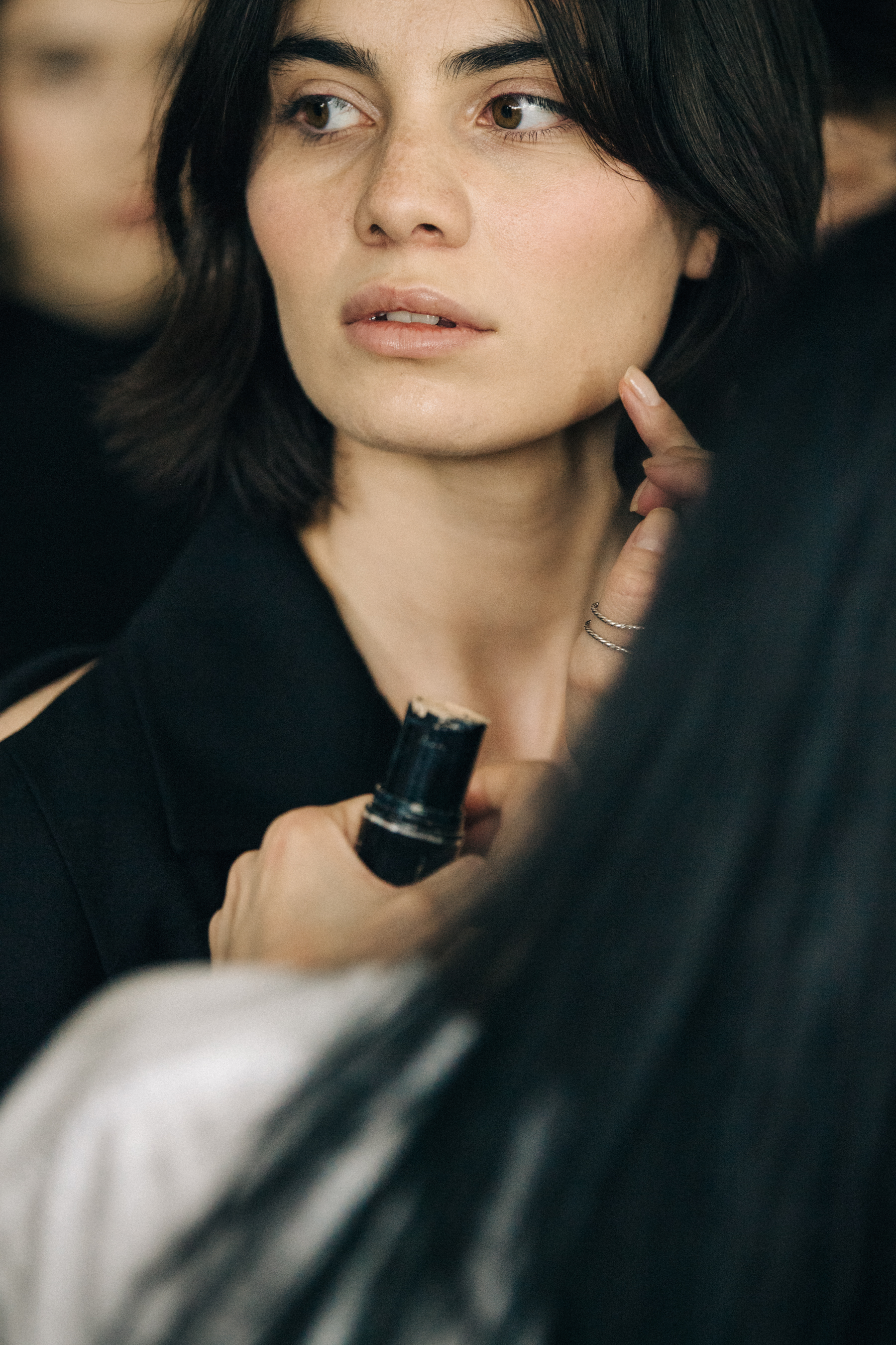 Mariam Budaghashvili backstage at Materiel