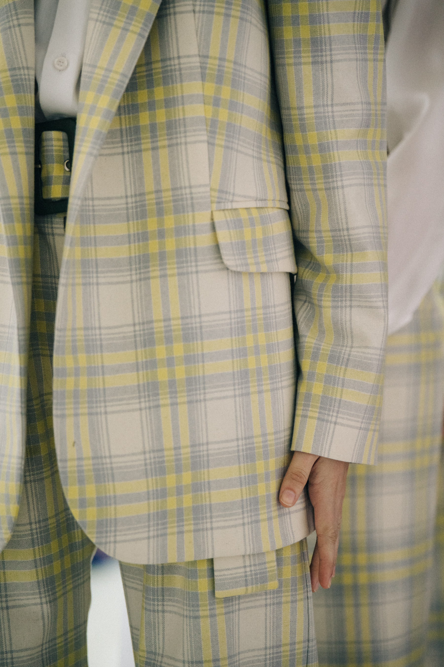 Salome Sali Jikidze backstage at Materiel