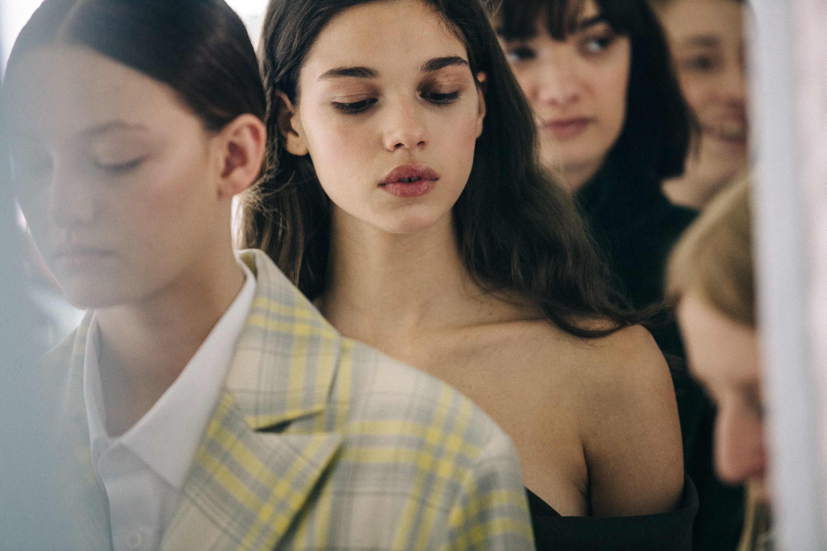 Matilda Gvarliani backstage at Materiel
