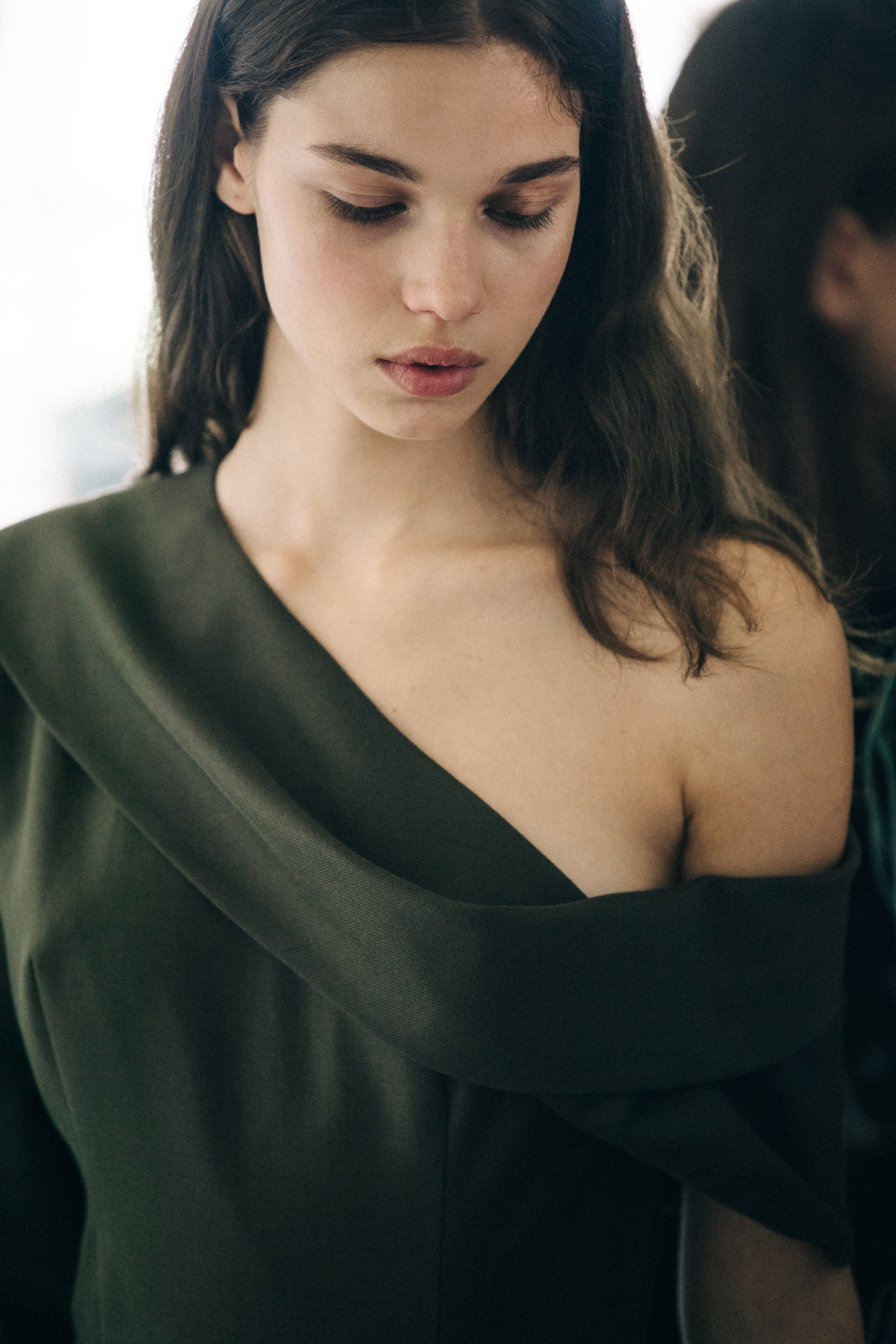 Matilda Gvarliani backstage at Materiel