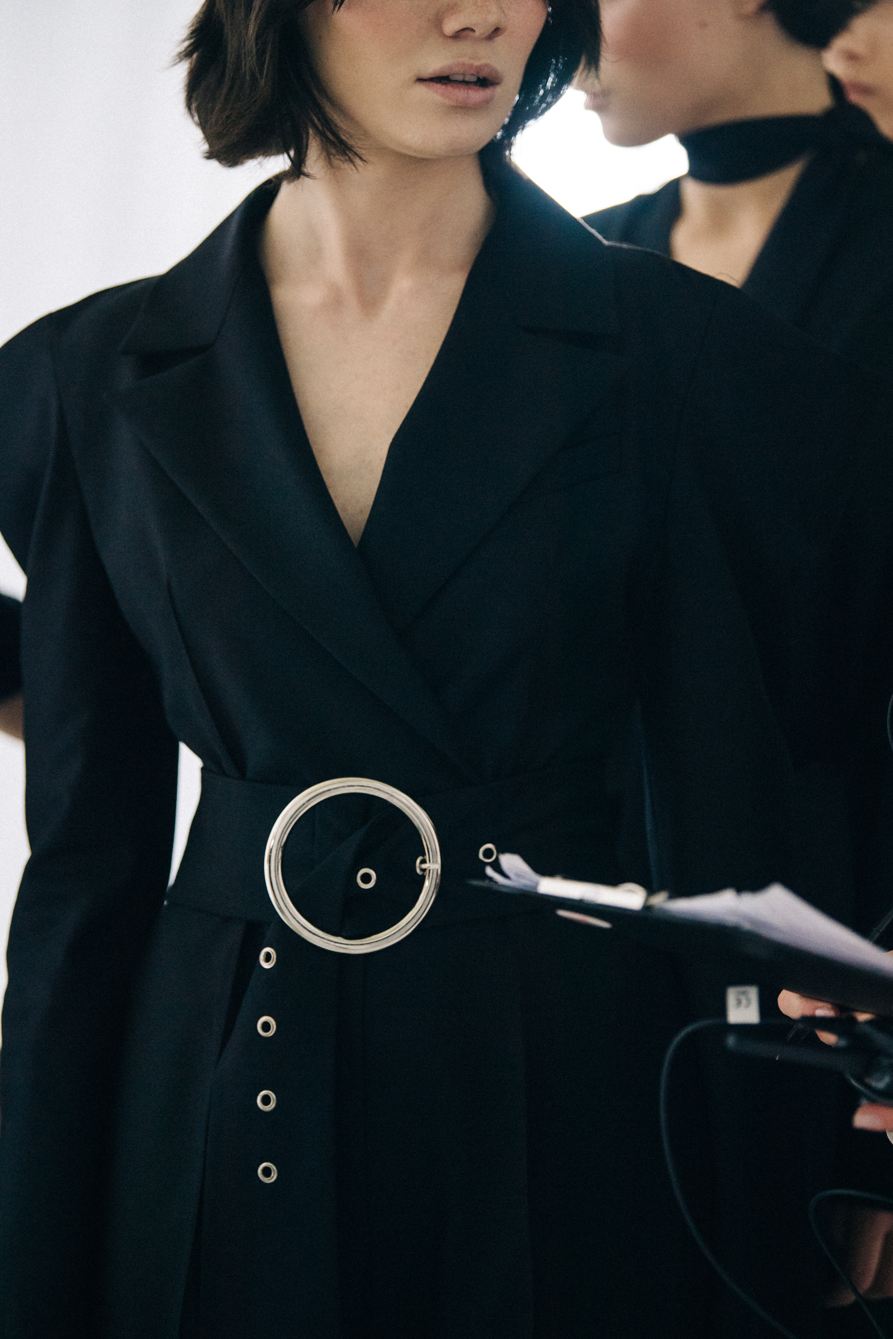 Mariam Budaghashvili backstage at Materiel