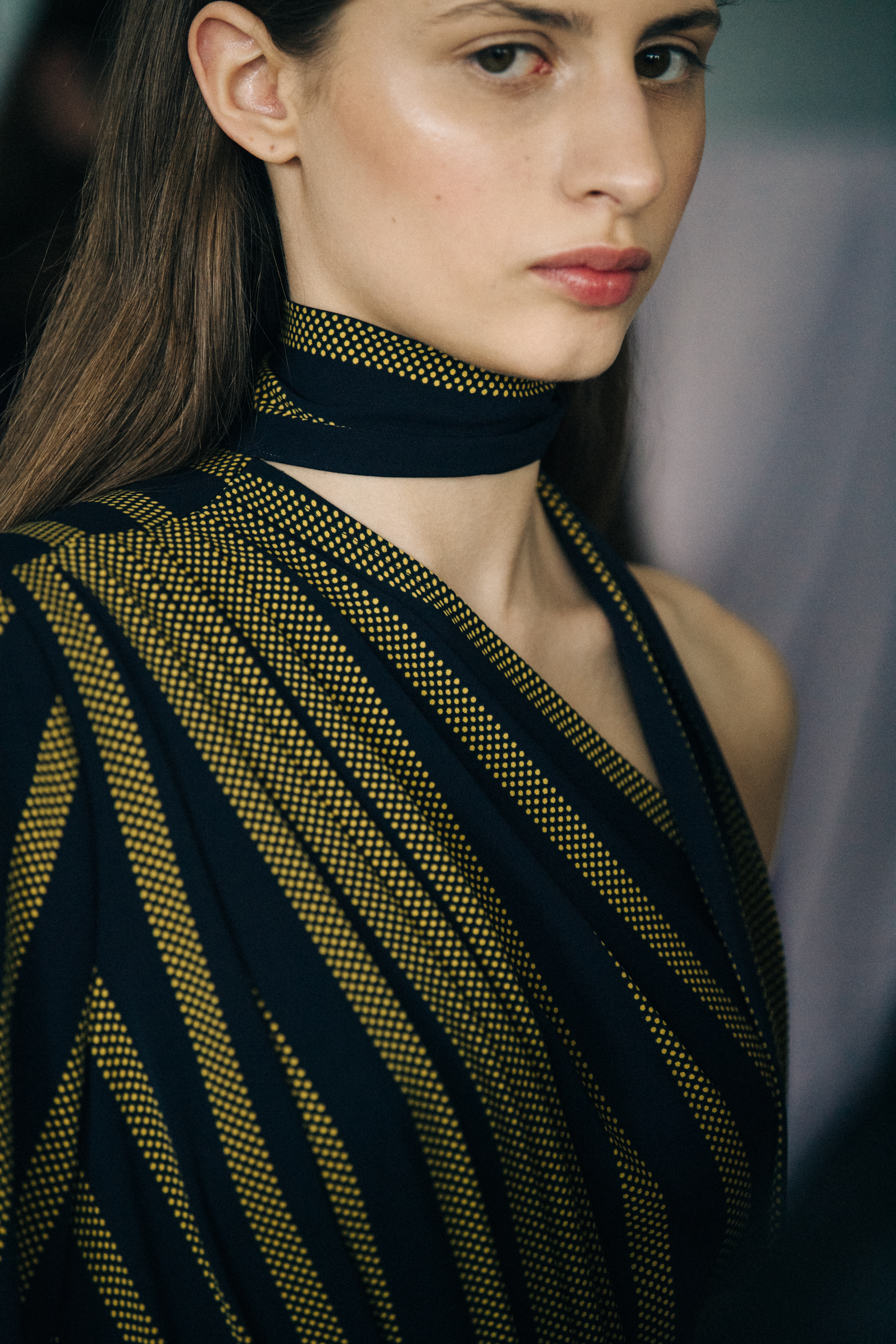 Beatrice Klimenko backstage at Materiel