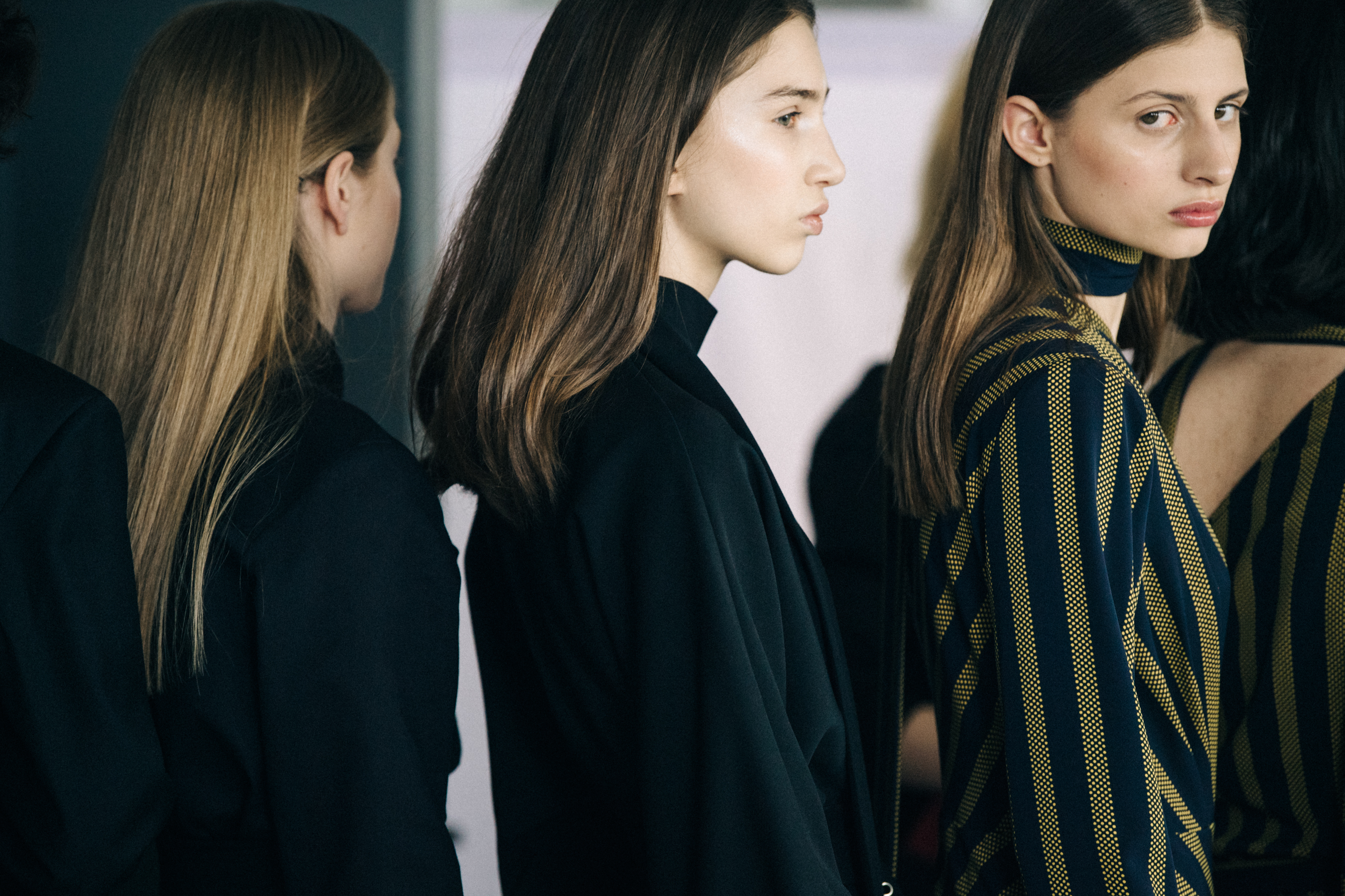 Beatrice Klimenko backstage at Materiel