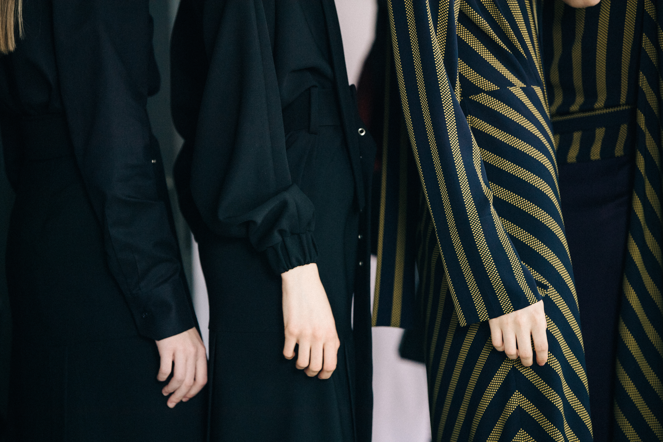 Beatrice Klimenko backstage at Materiel