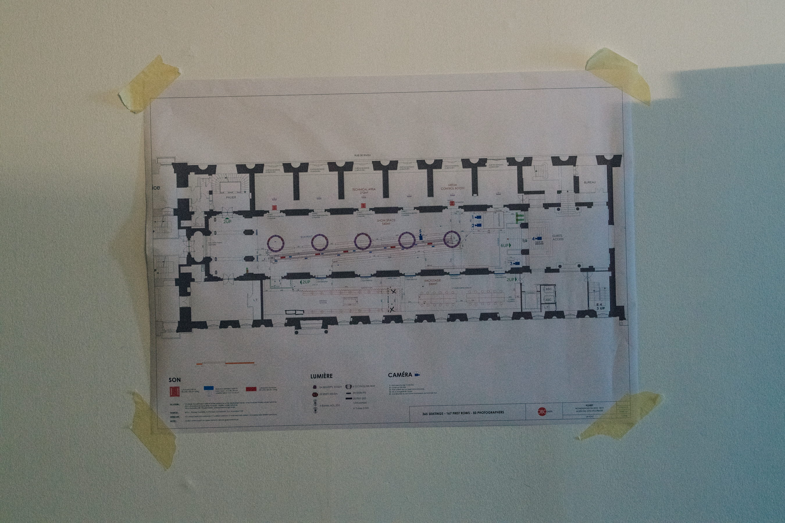 Venue plan at Poiret
