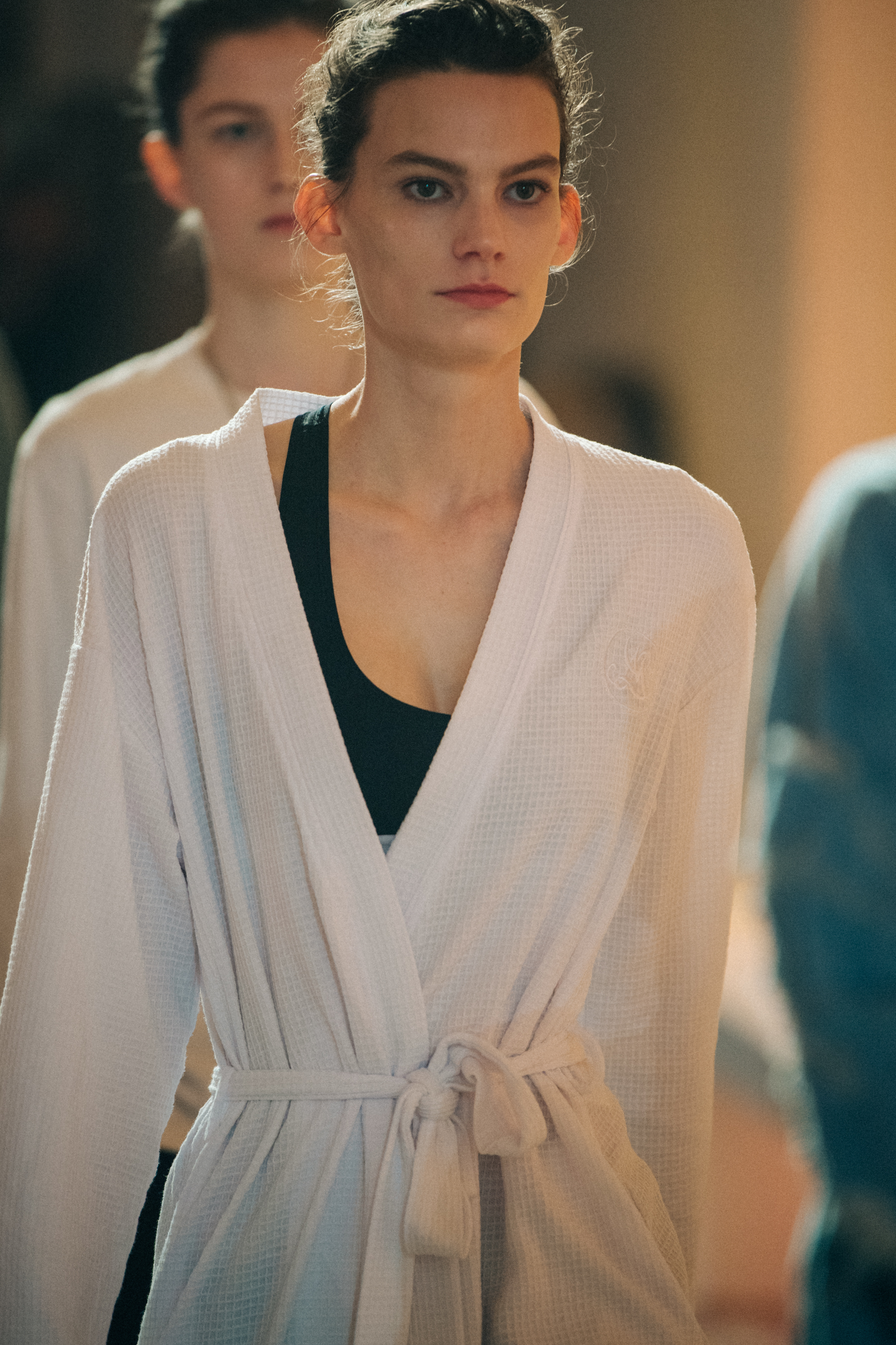 Lena Hardt backstage at Poiret
