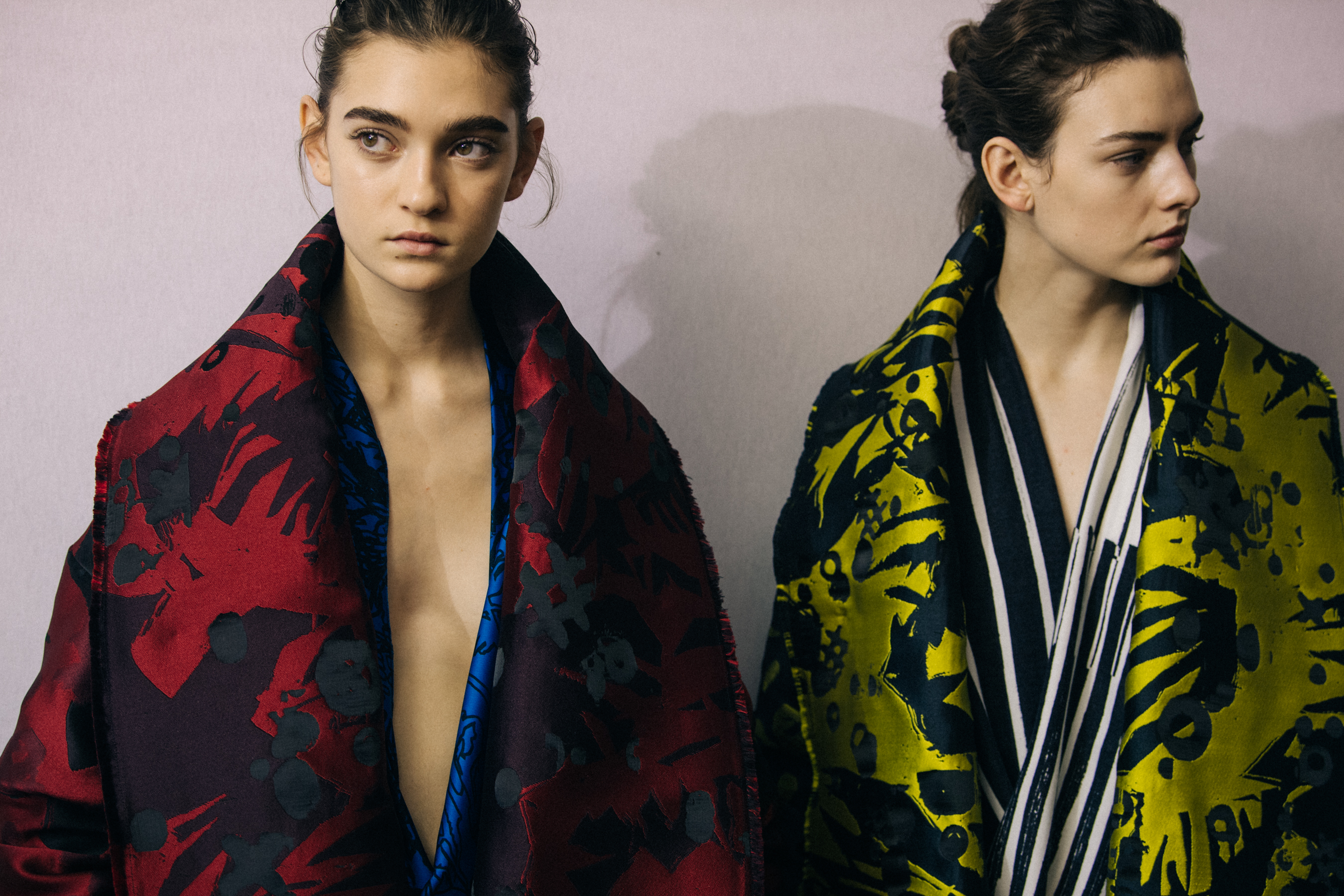 Julia Ratner backstage at Poiret