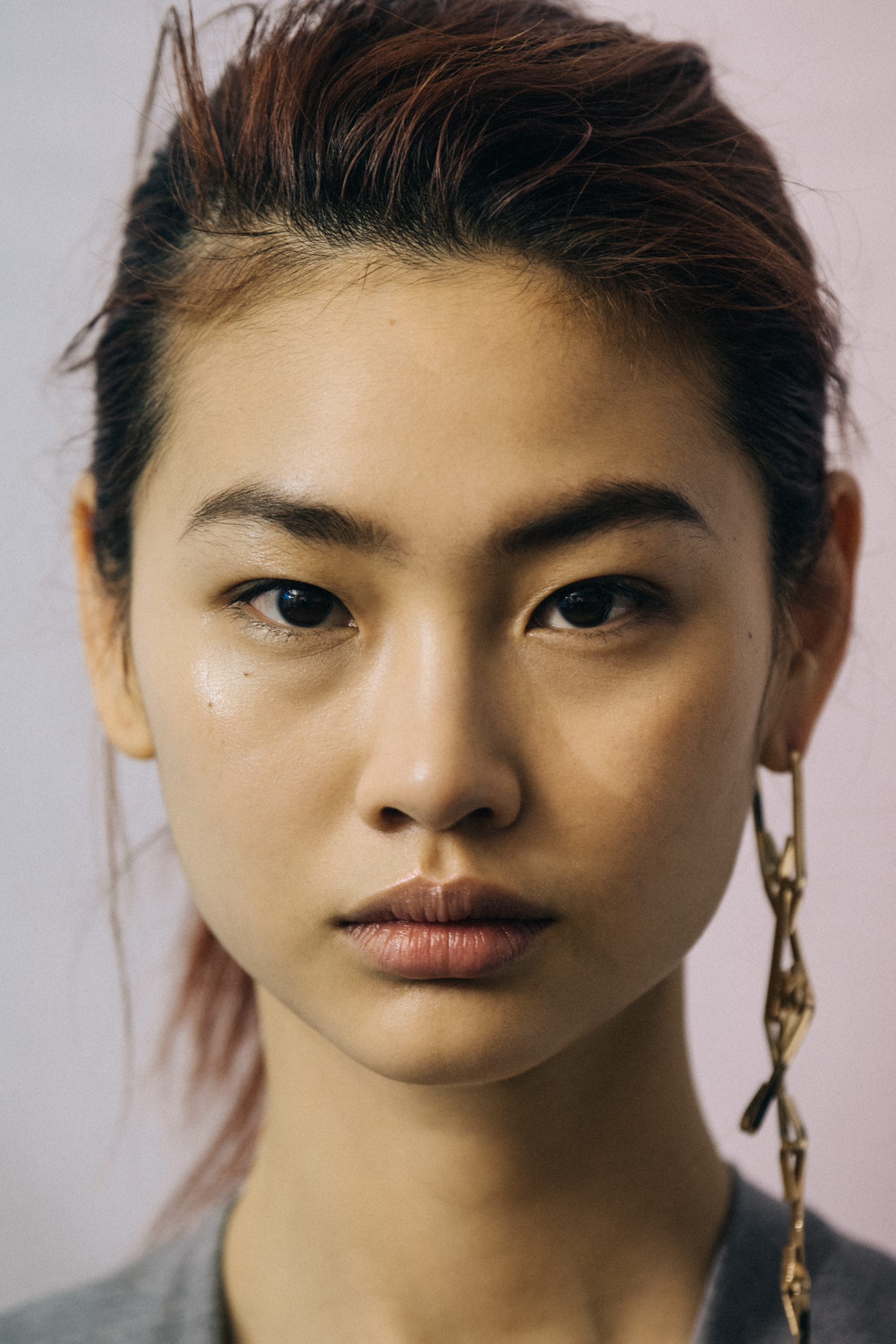 HoYeon Jung backstage at Poiret