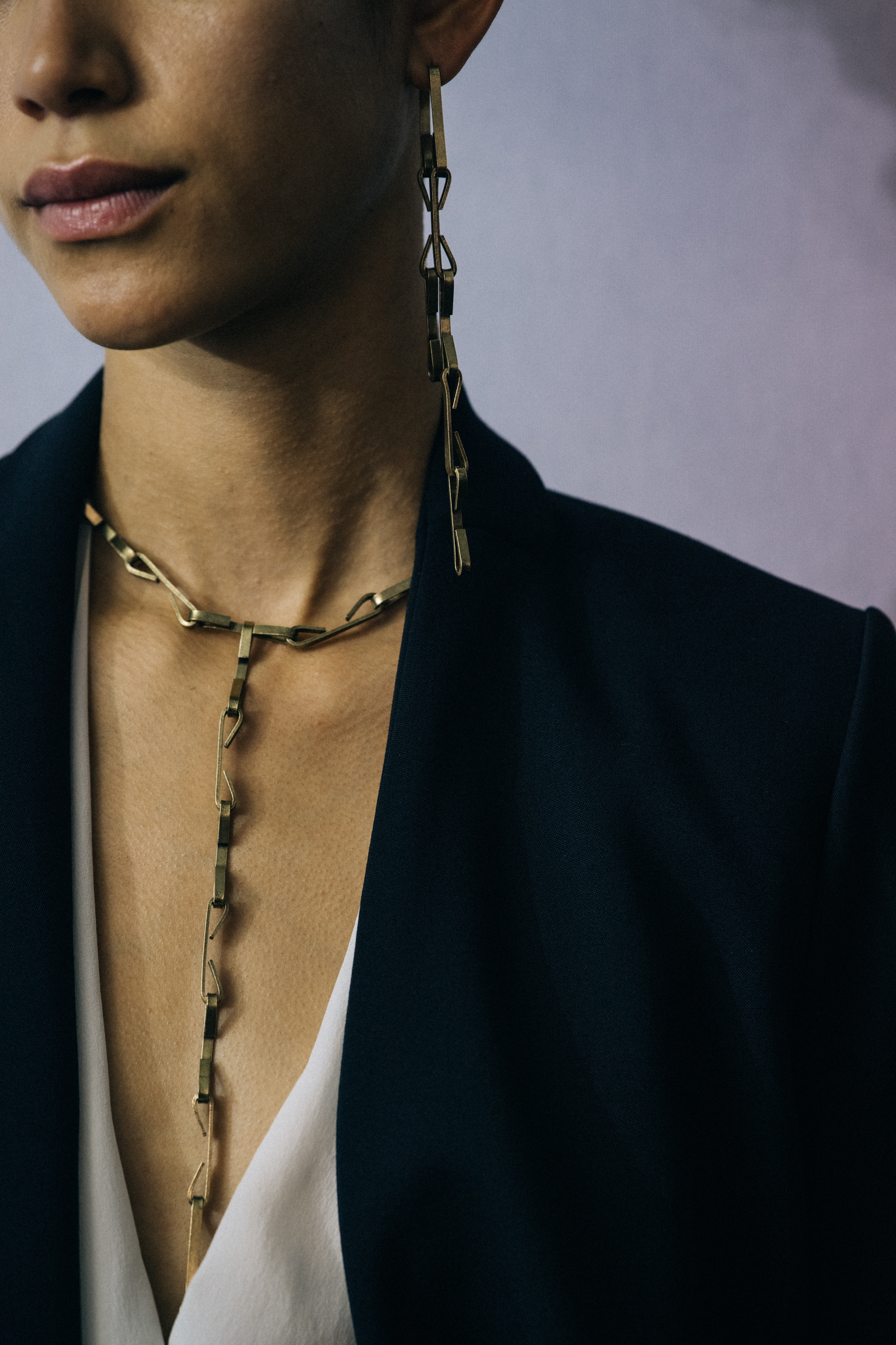 Janiece Dilone backstage at Poiret