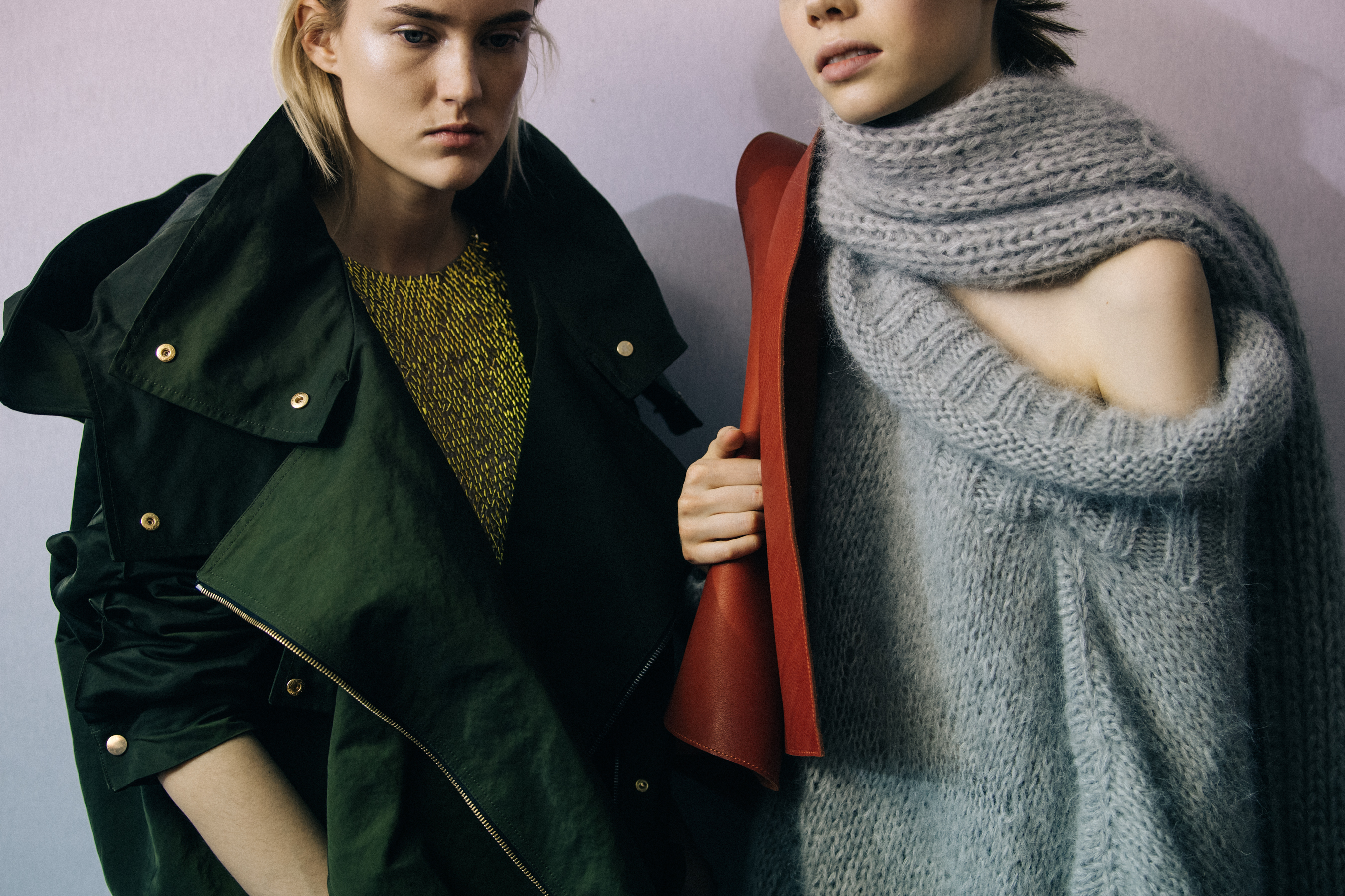 Harleth Kuusik backstage at Poiret