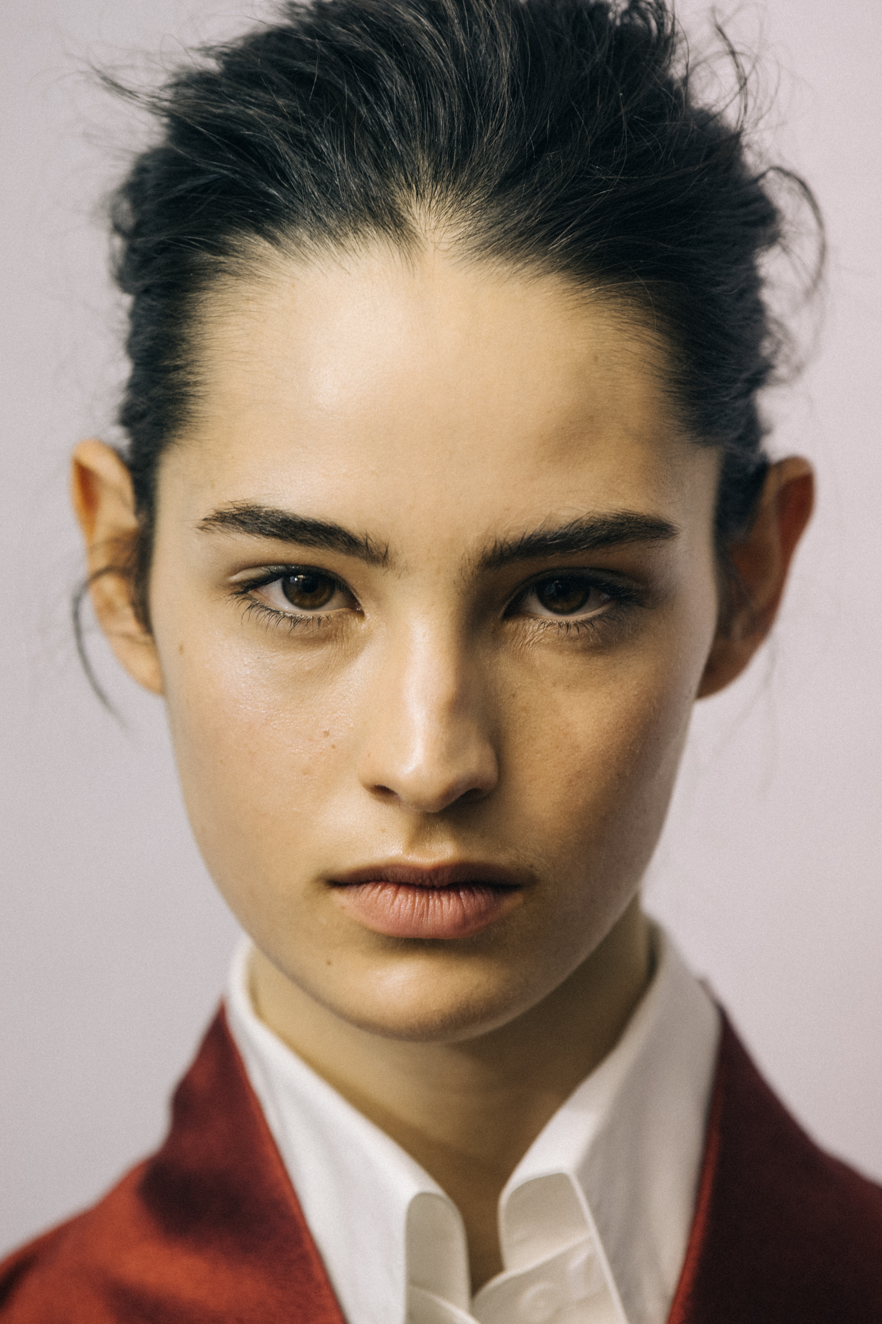 Africa Penalver backstage at Poiret