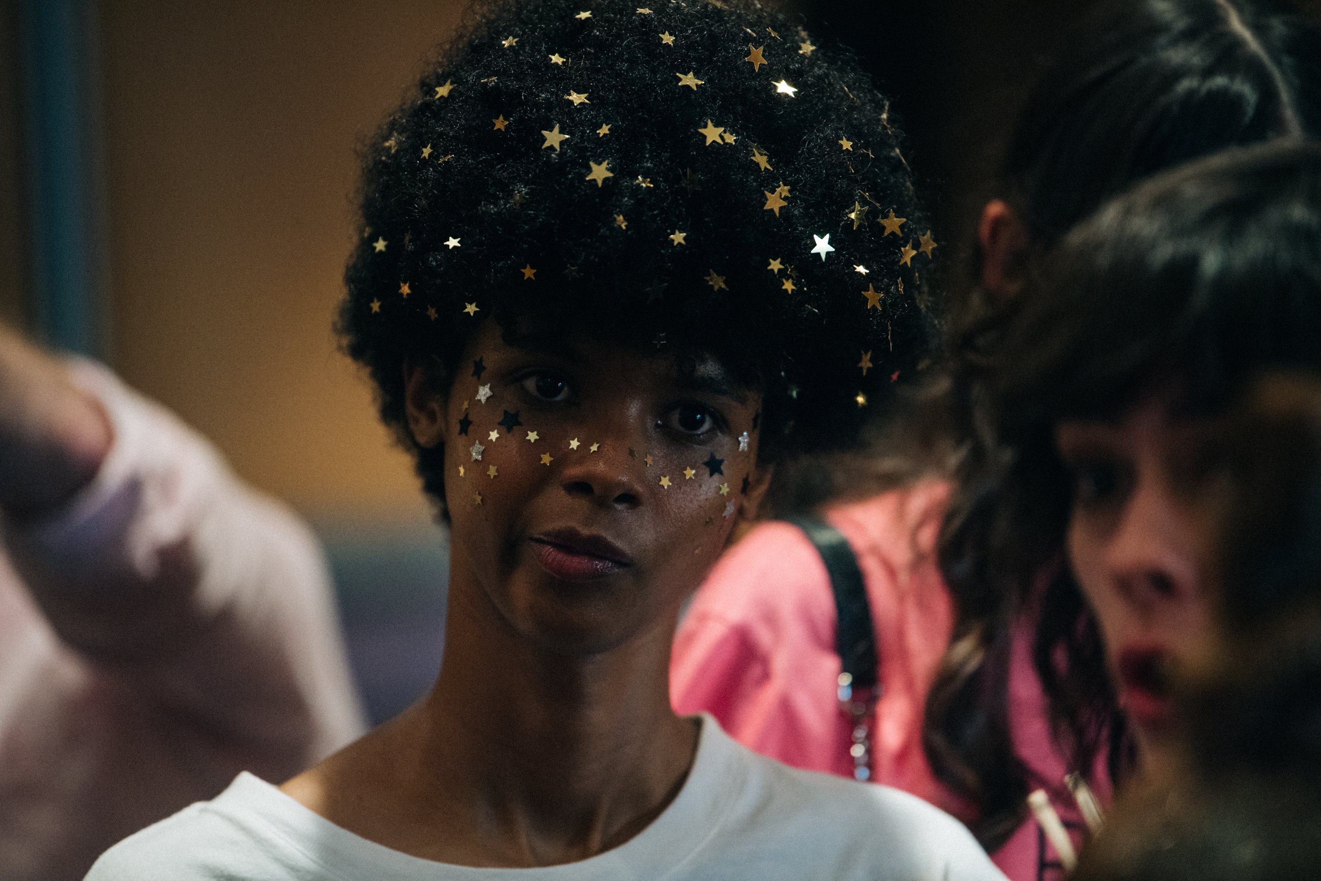 Richie Beras backstage at Romance Was Born