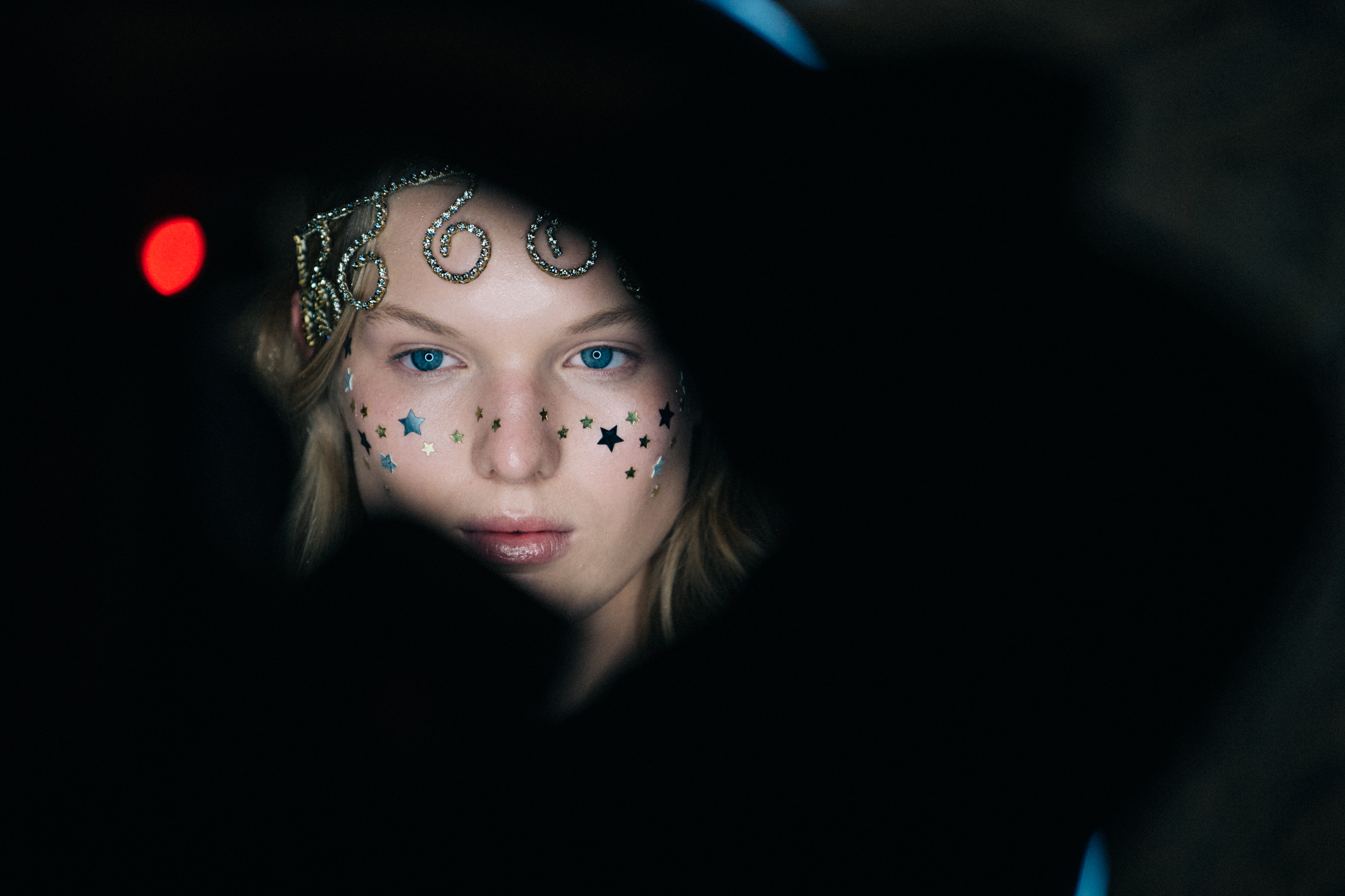 Jess Picton Warlow backstage at Romance Was Born