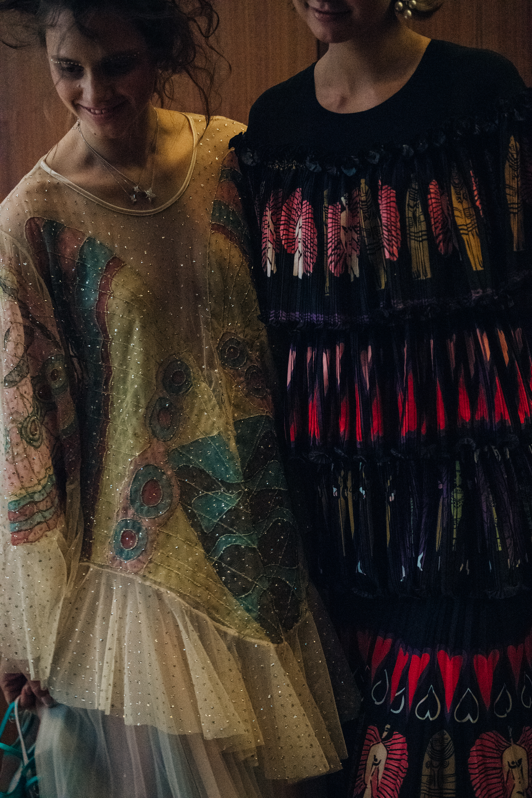 Saadi Schimmel backstage at Romance Was Born