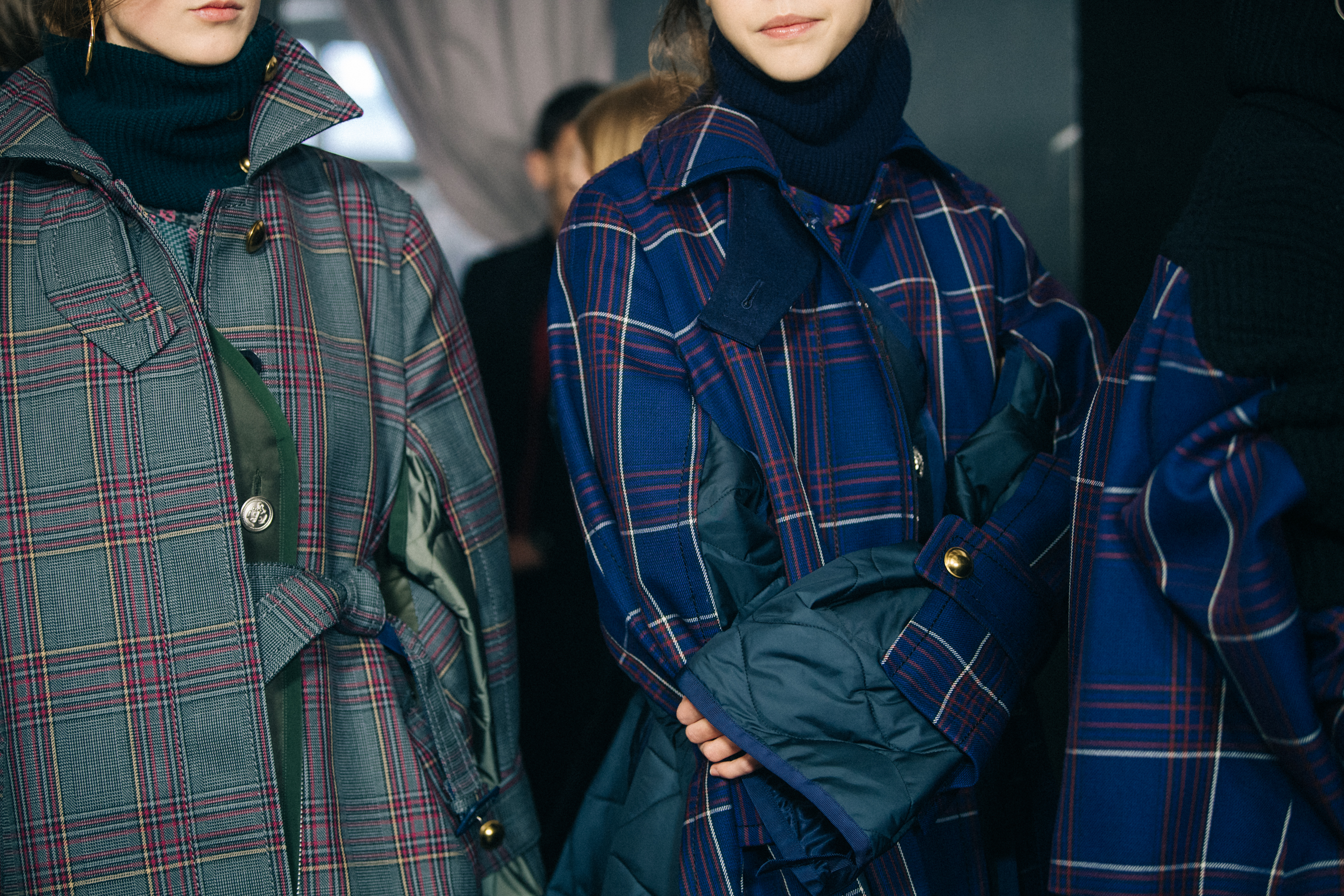 Jay Wright backstage at Sacai
