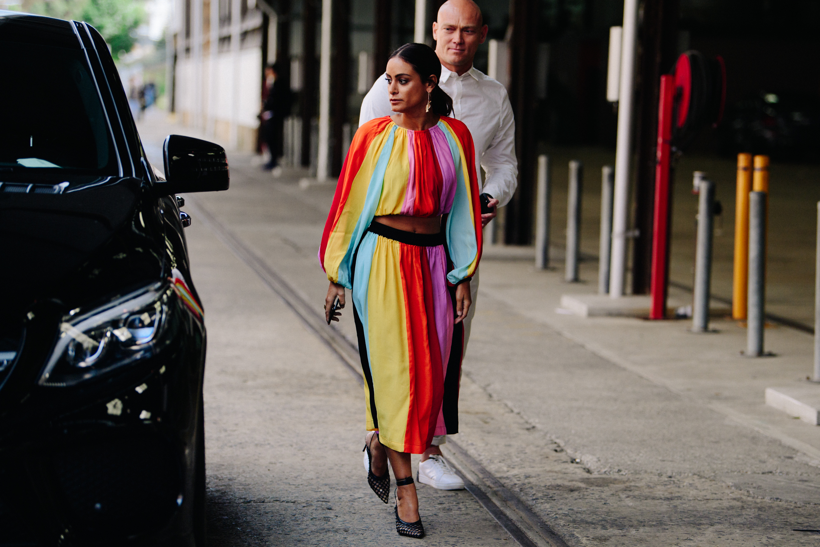 Couple wearing stylish clothing