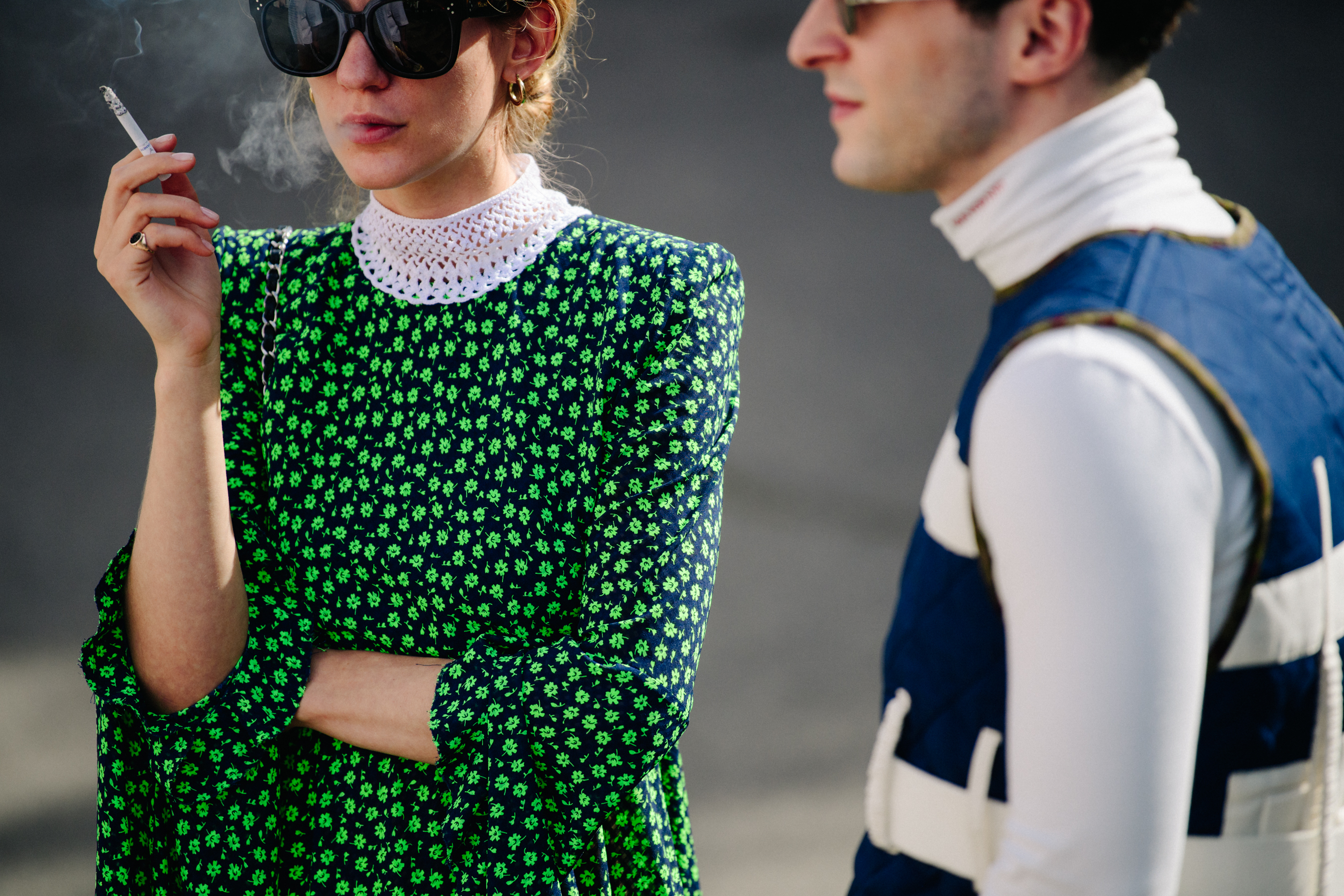 Couple wearing sunglasses
