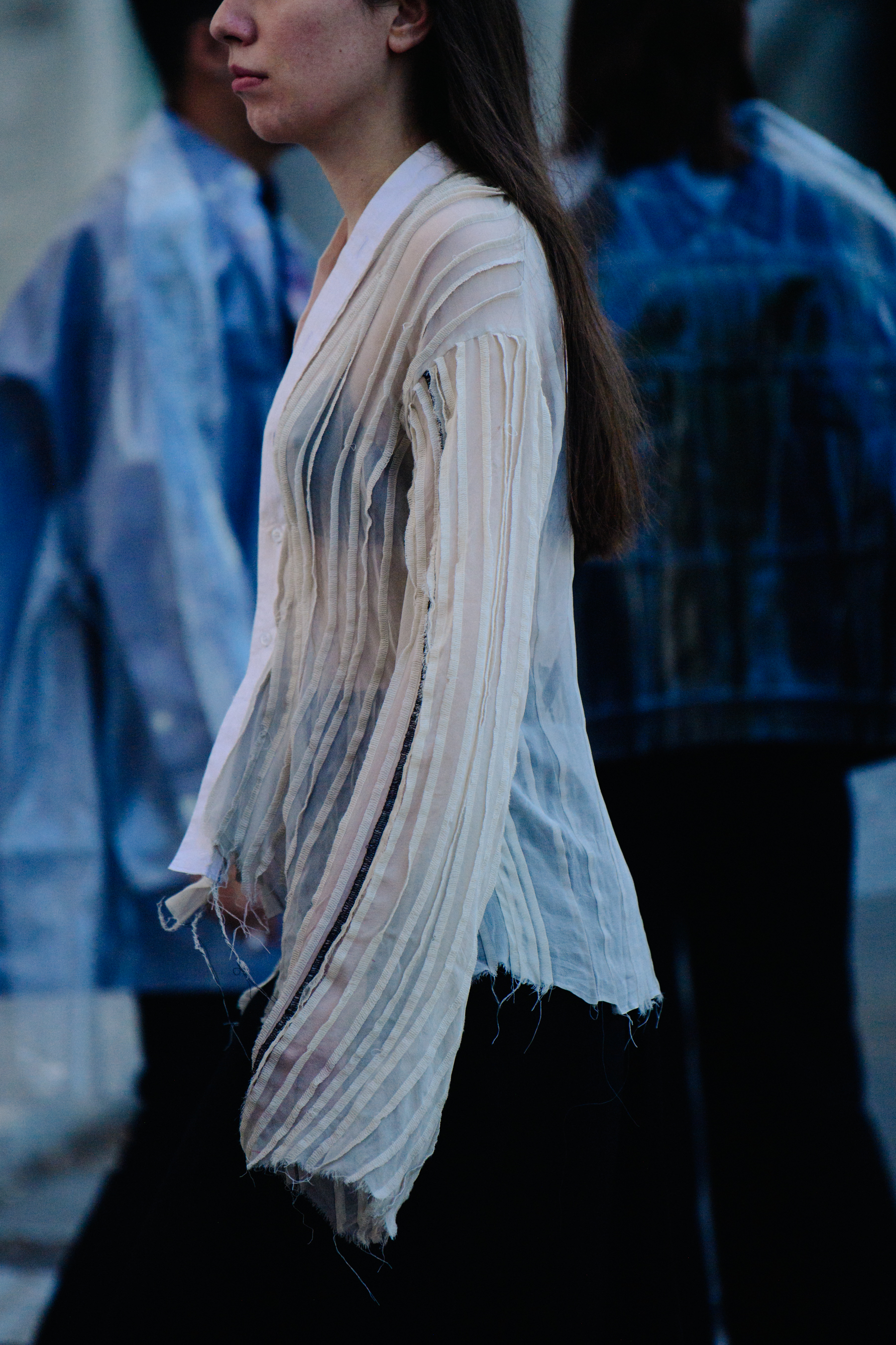 Woman wearing white top