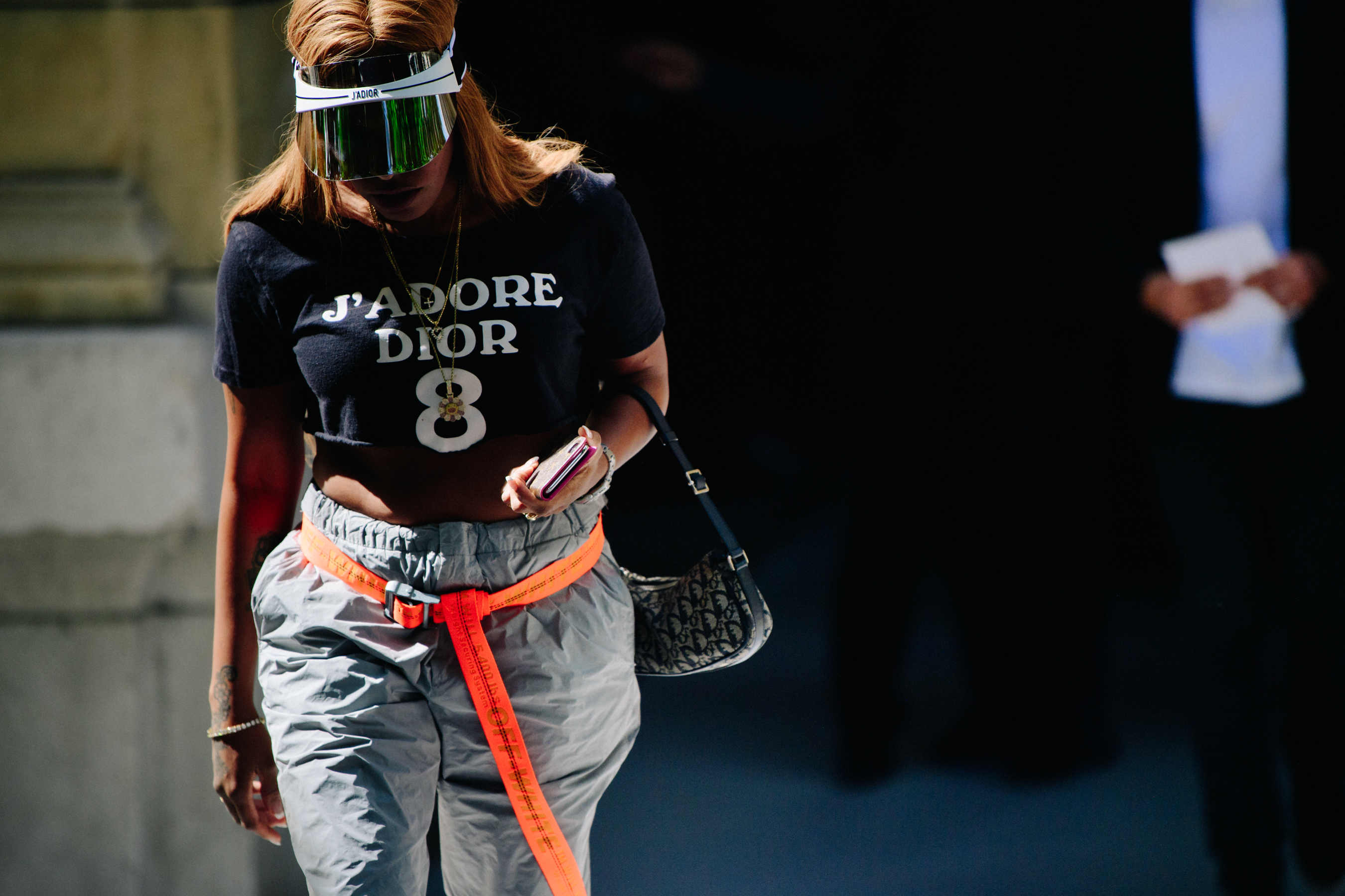 Woman wearing Christian Dior