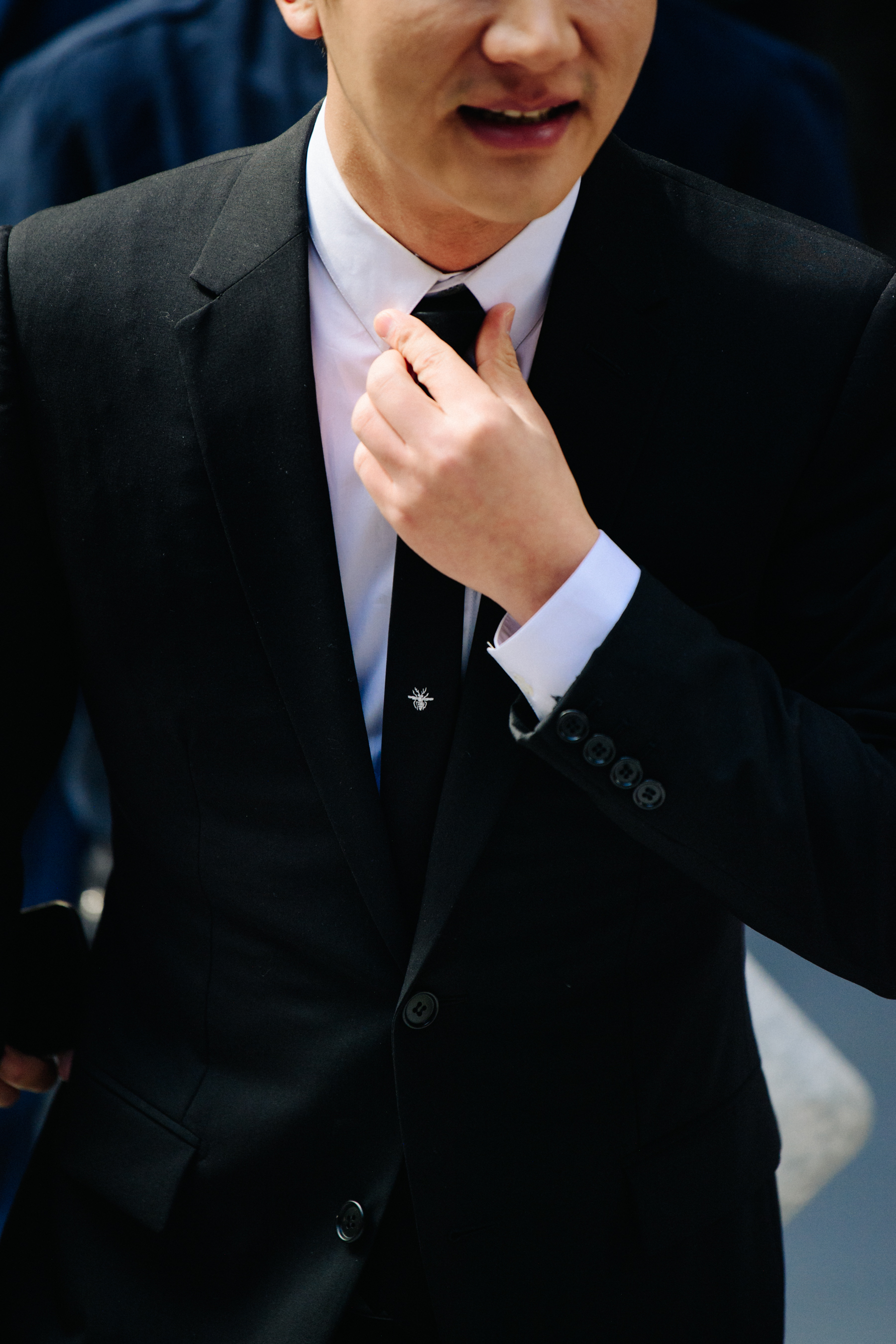 Man wearing Christian Dior