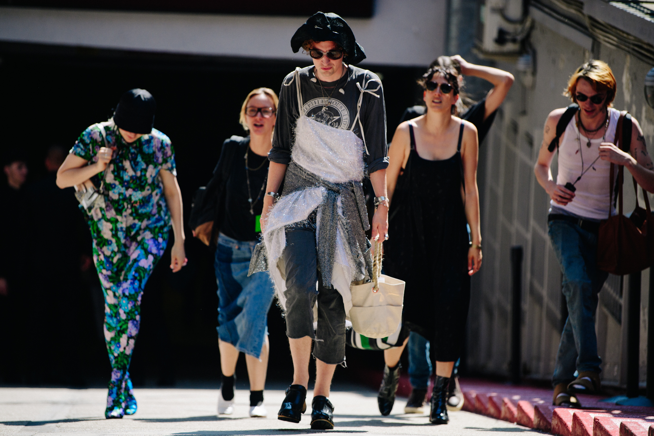Group of stylish women