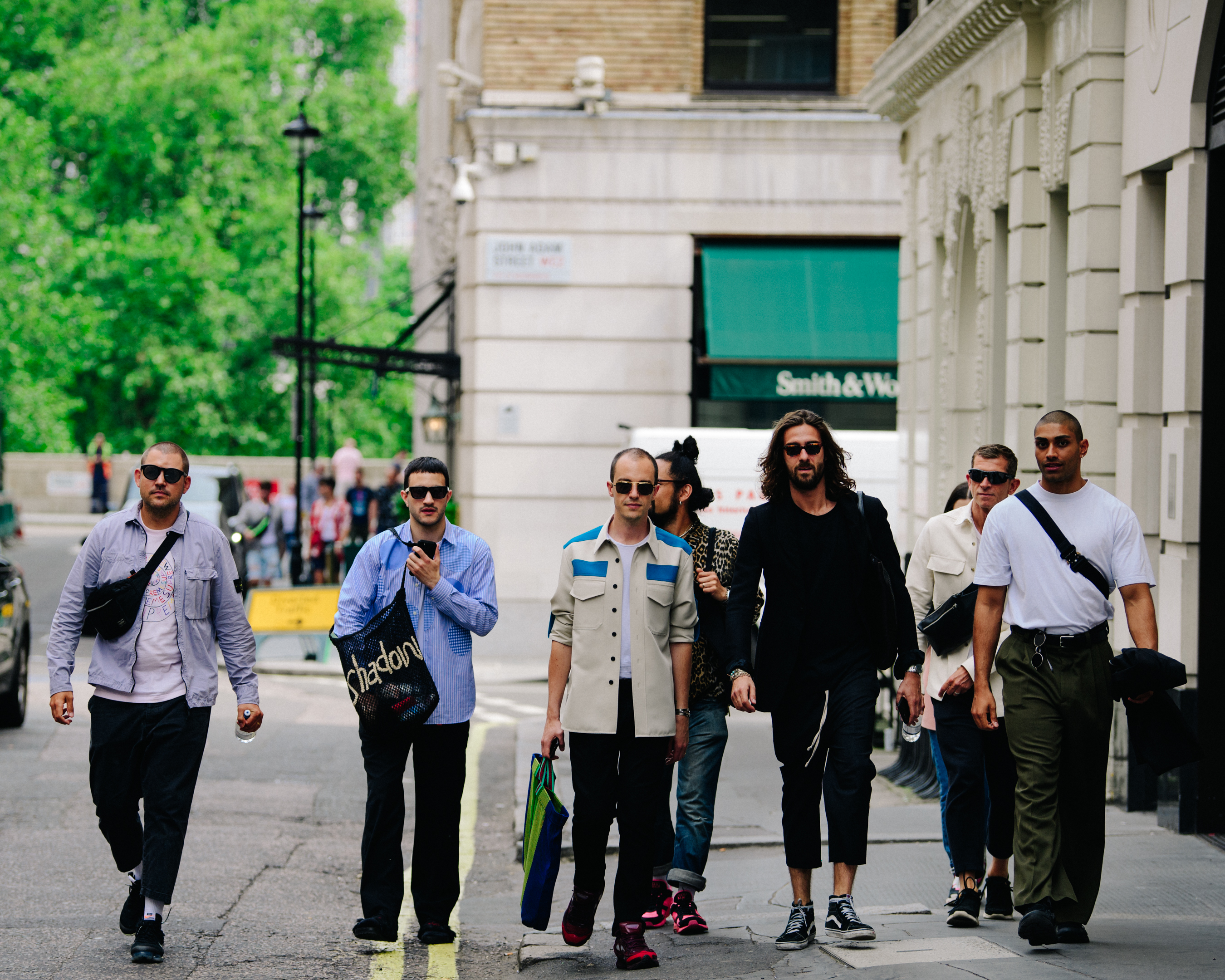 Group of well dressed men in London