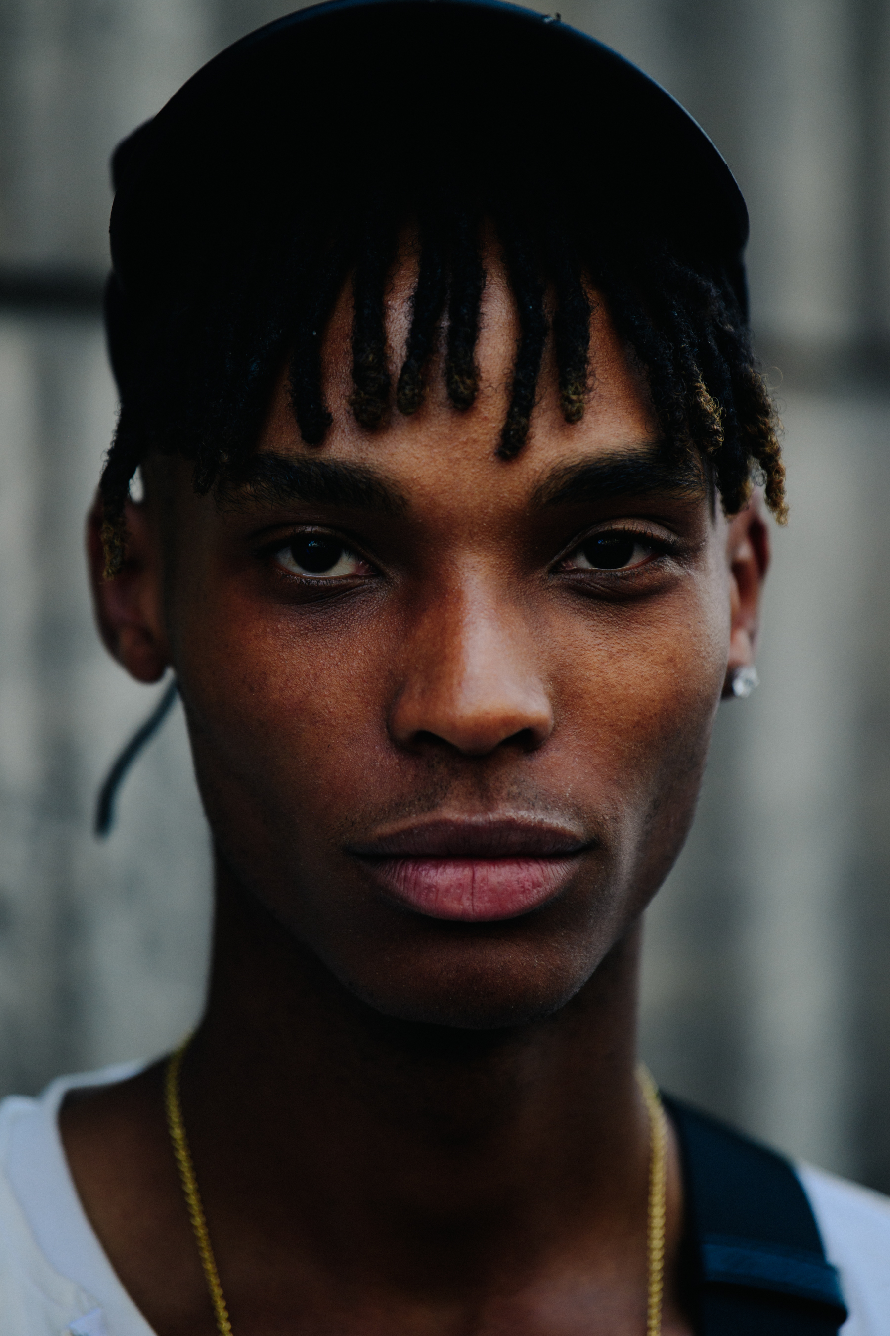Portrait of model with dreads