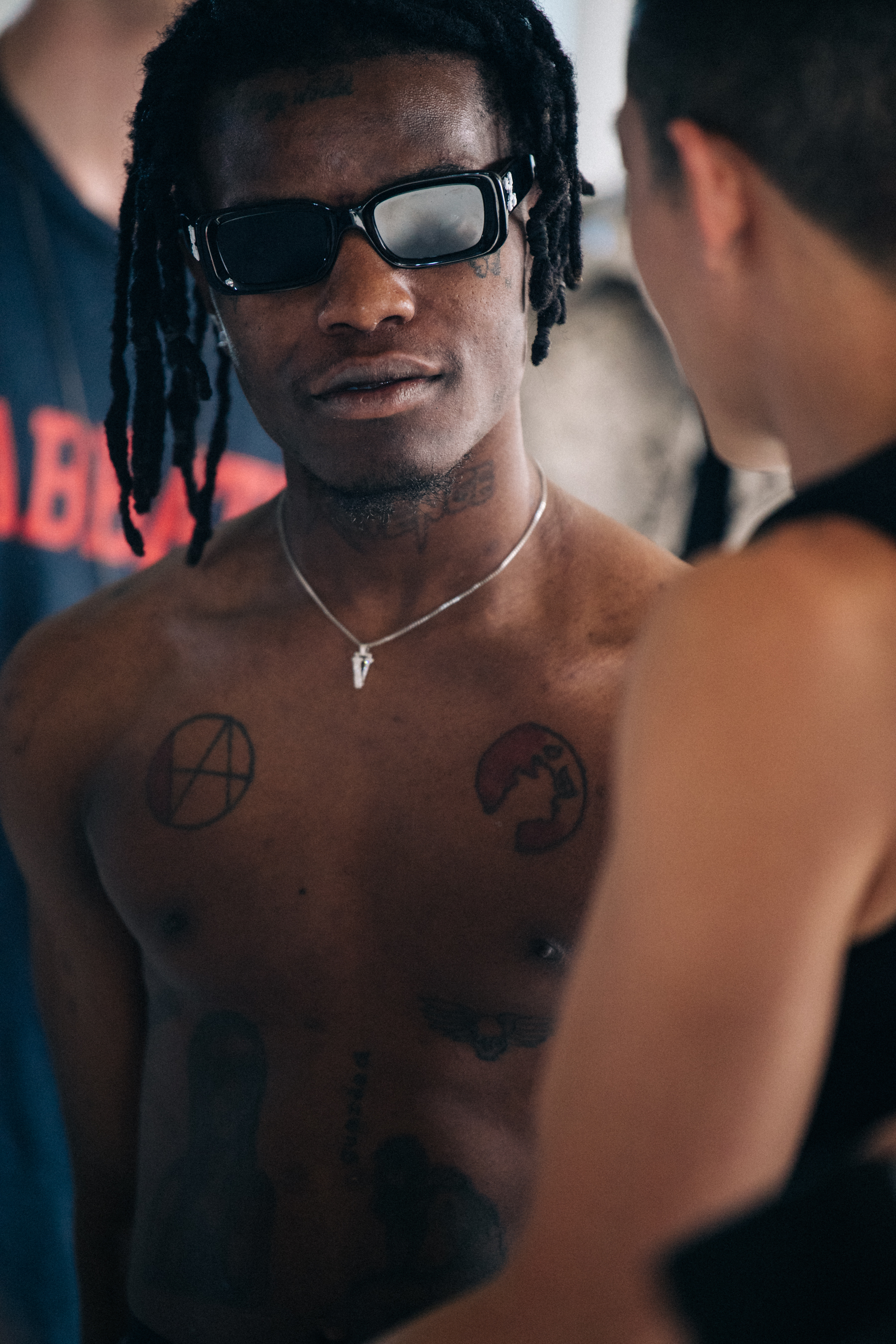 Ian Connor backstage at Alyx