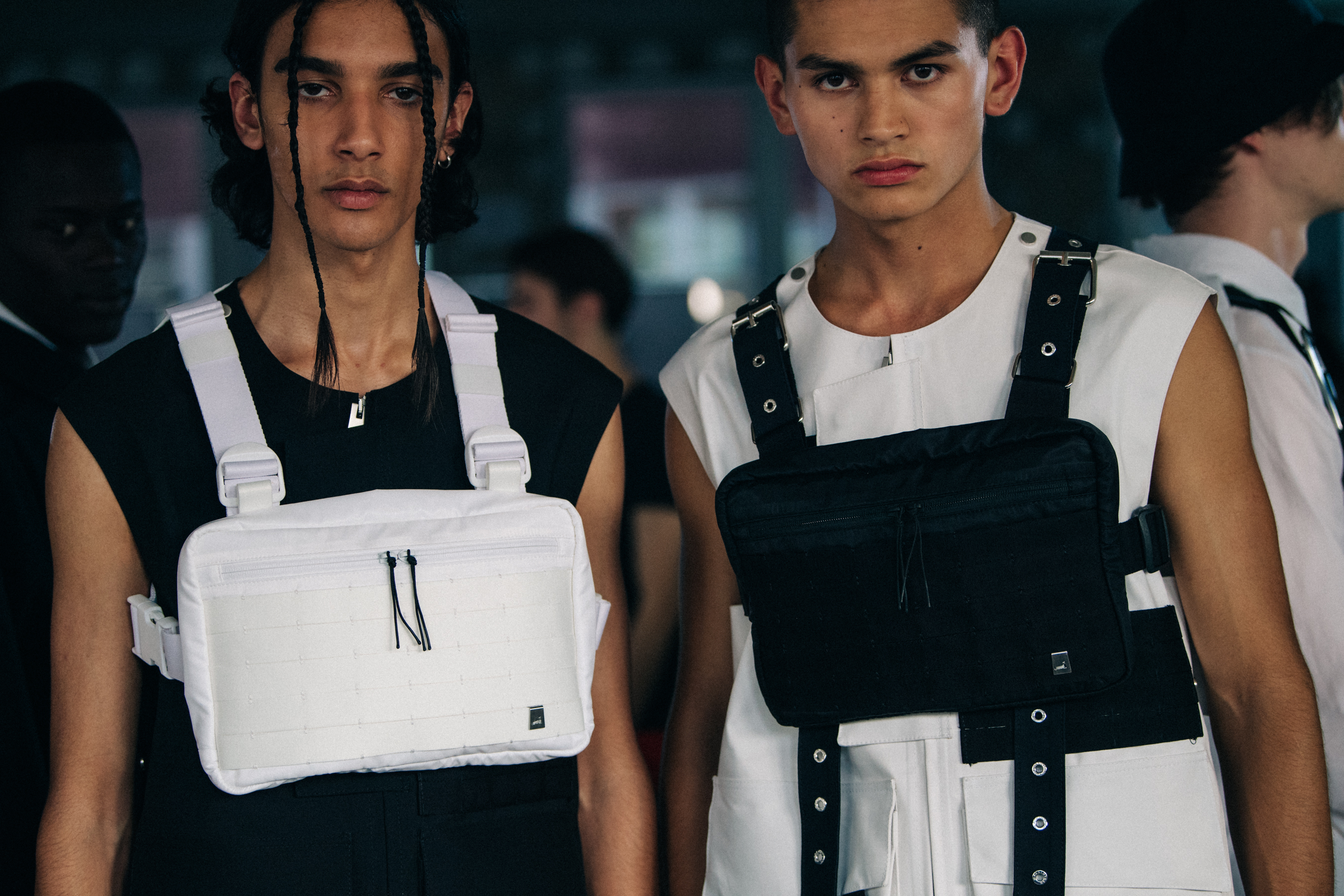 Models wearing Alyx bags