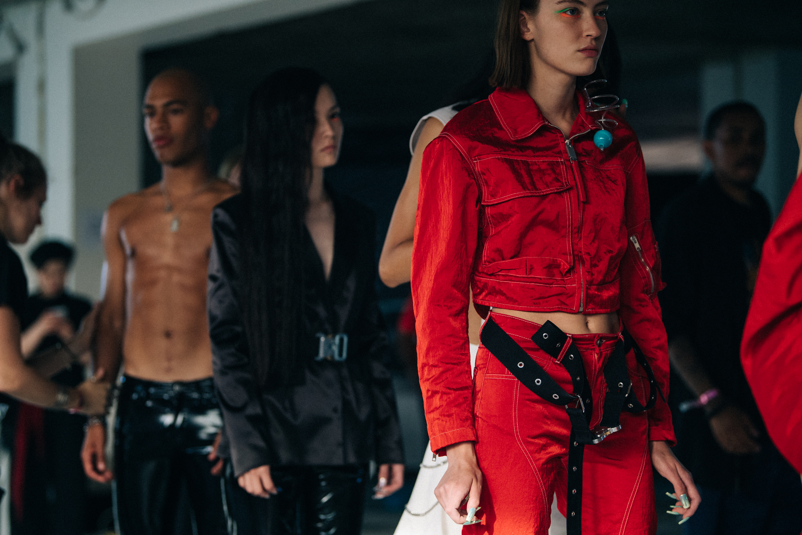 Ania Chiz backstage at Alyx