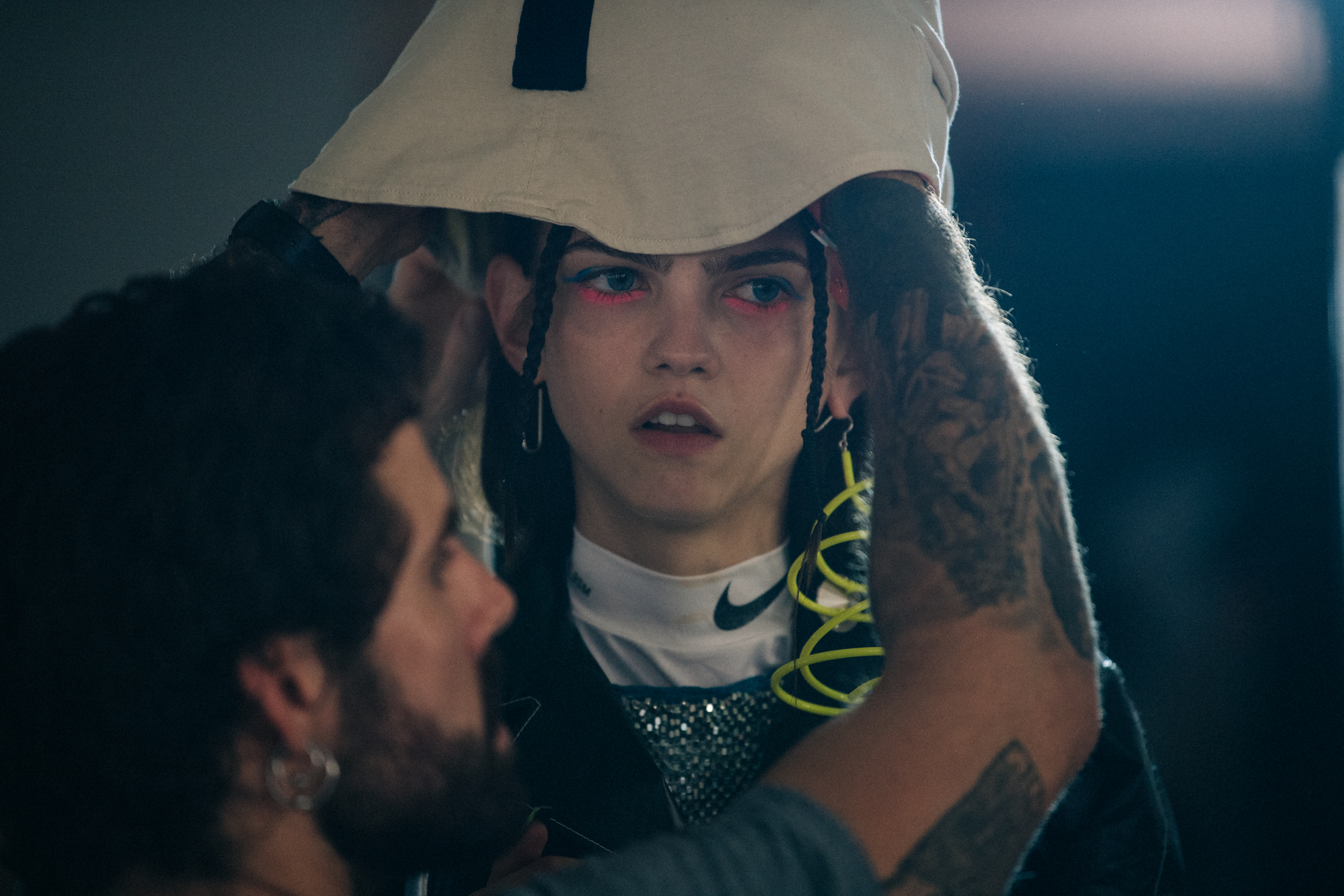 Molly Bair backstage at Alyx