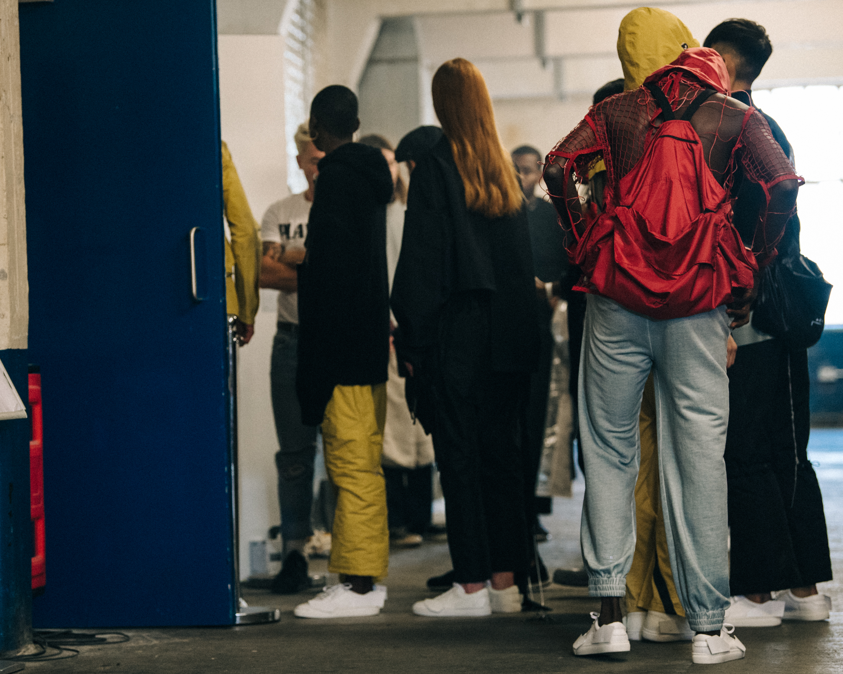 Models in lineup at A-Cold-Wall*