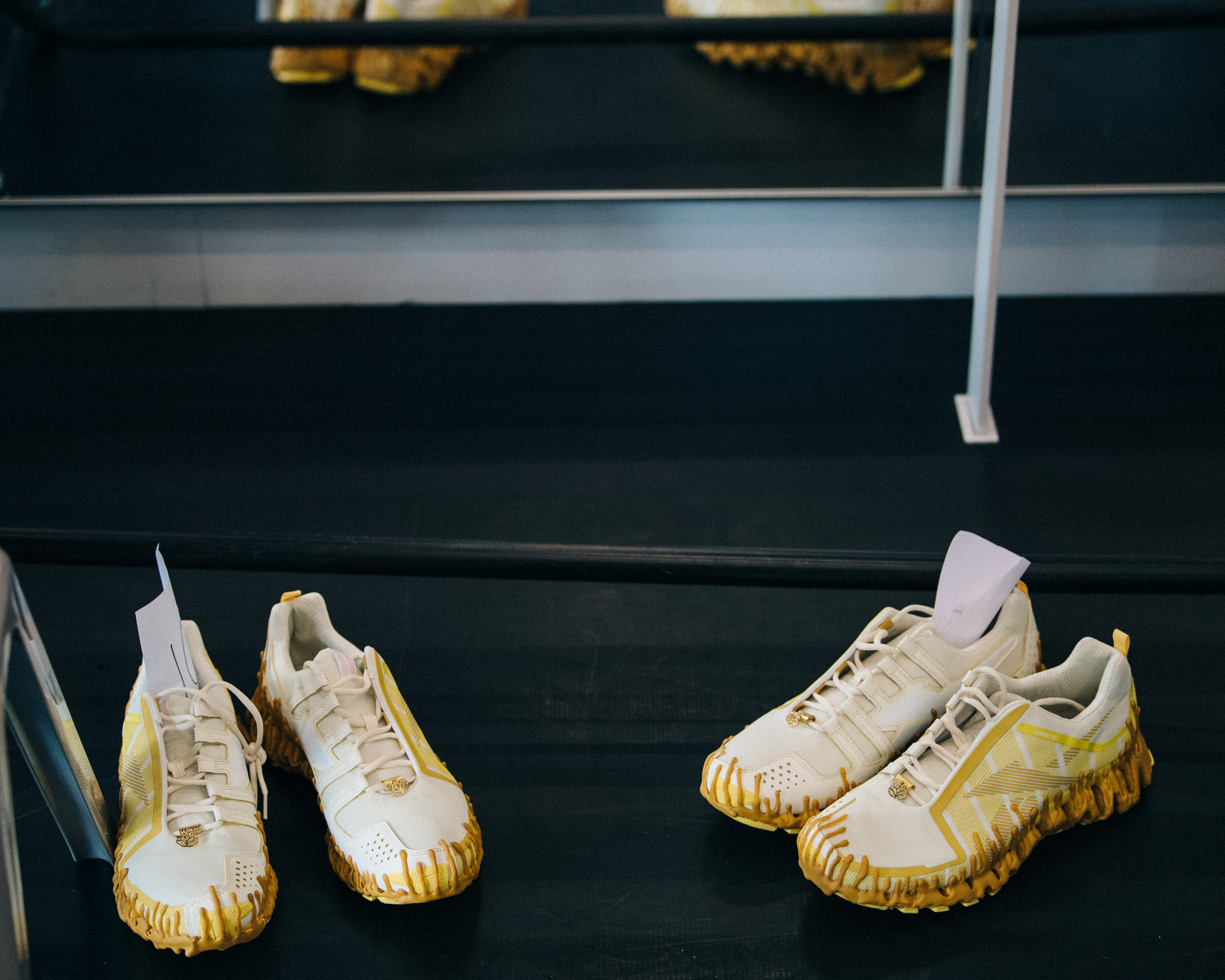 Sneakers backstage at Cottweiler