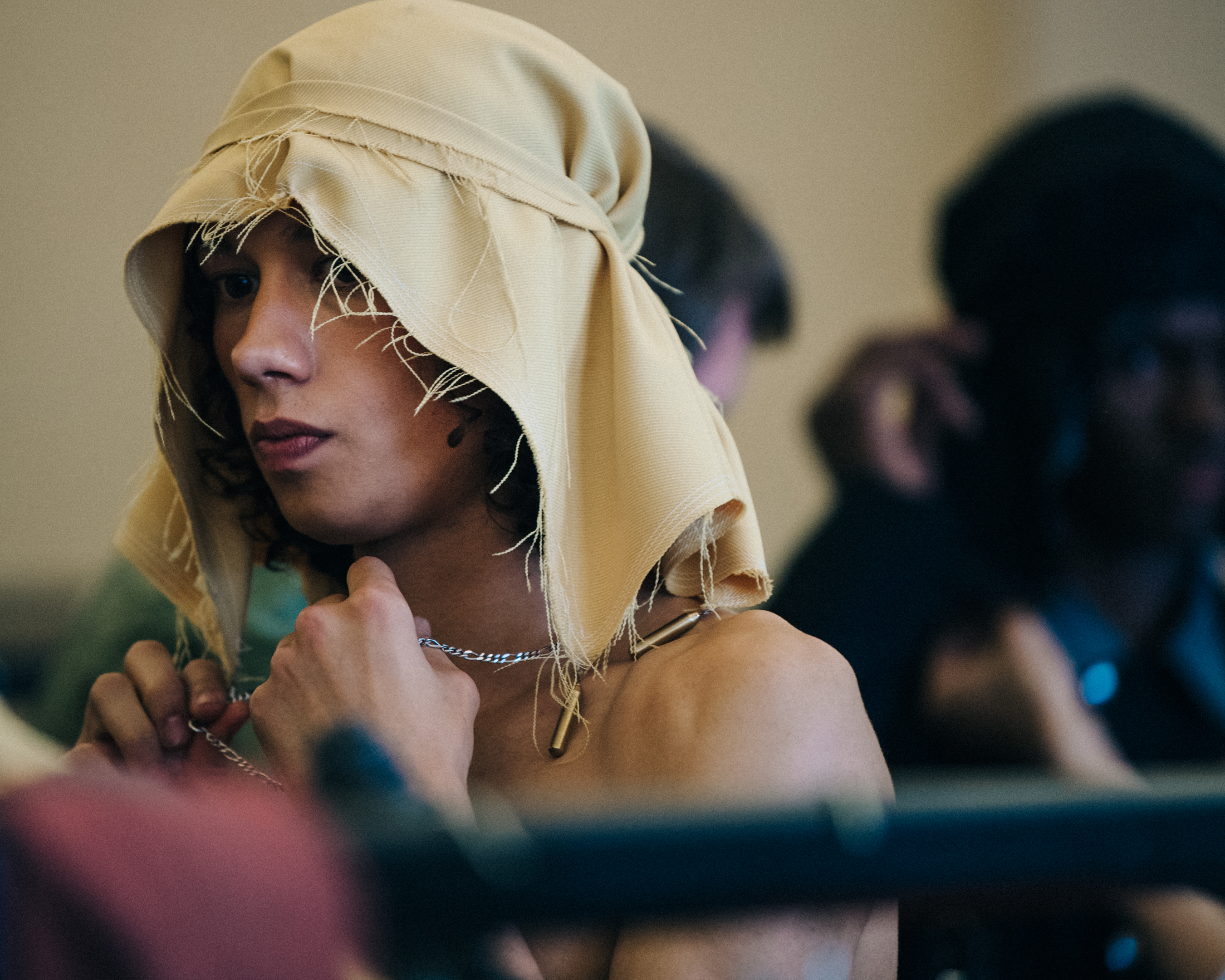 Diogo Guerreiro backstage at Kiko Kostadinov