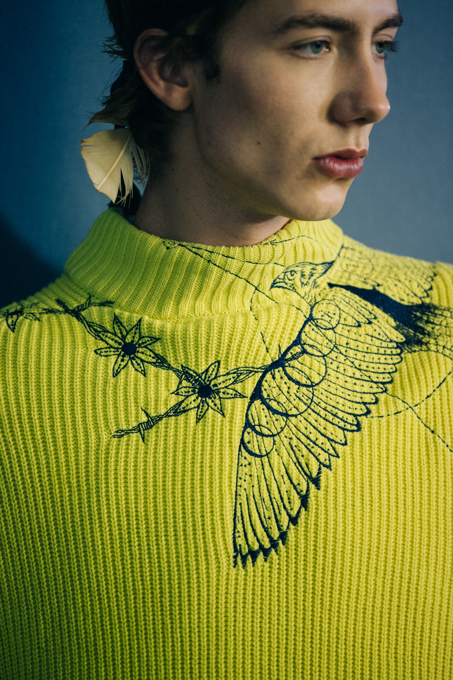 Paul Hameline Vilgrain backstage at Sacai
