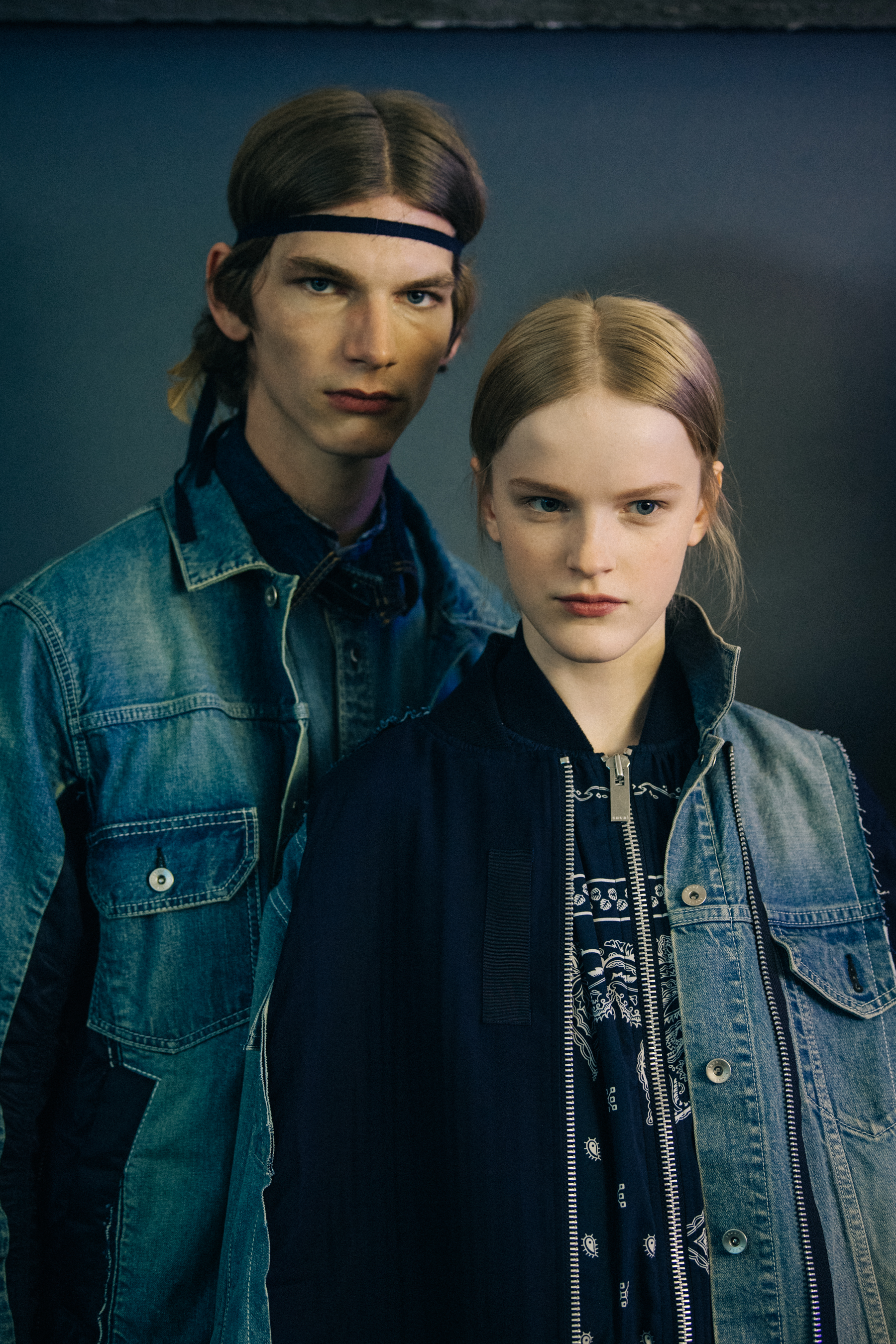 Erik van Gils backstage at Sacai