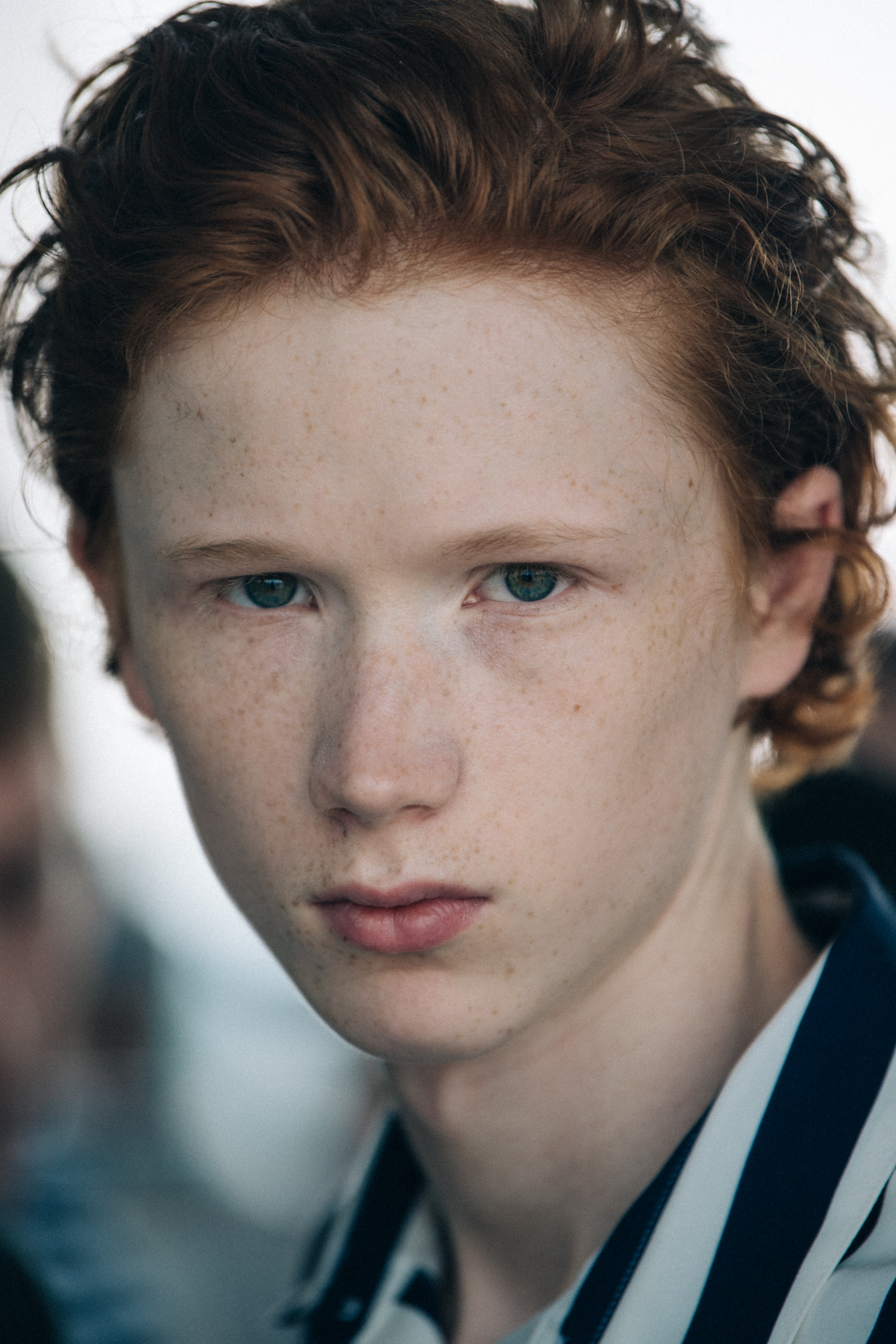 Portrait of model with ginger hair